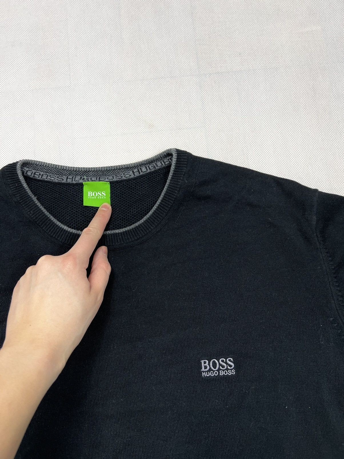 Hugo Boss Sweater Hugo Boss small logo black Size US XXL / EU 58 / 5 - 2 Thumbnail