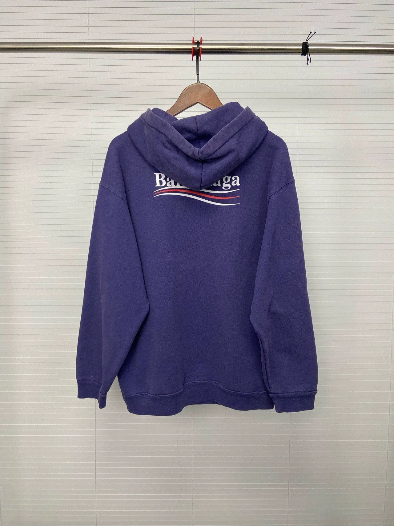 Balenciaga Balenciaga Wave Cola Letter Logo Printed Long Sleeve Hoodie Size US L / EU 52-54 / 3 - 1 Thumbnail