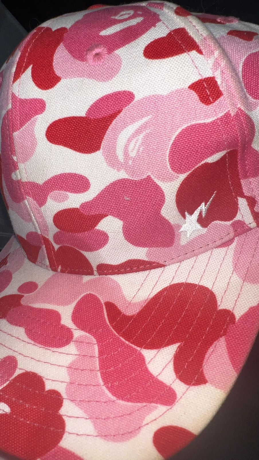 Bape Pink Camo Hat OG Bape Size ONE SIZE - 5 Thumbnail