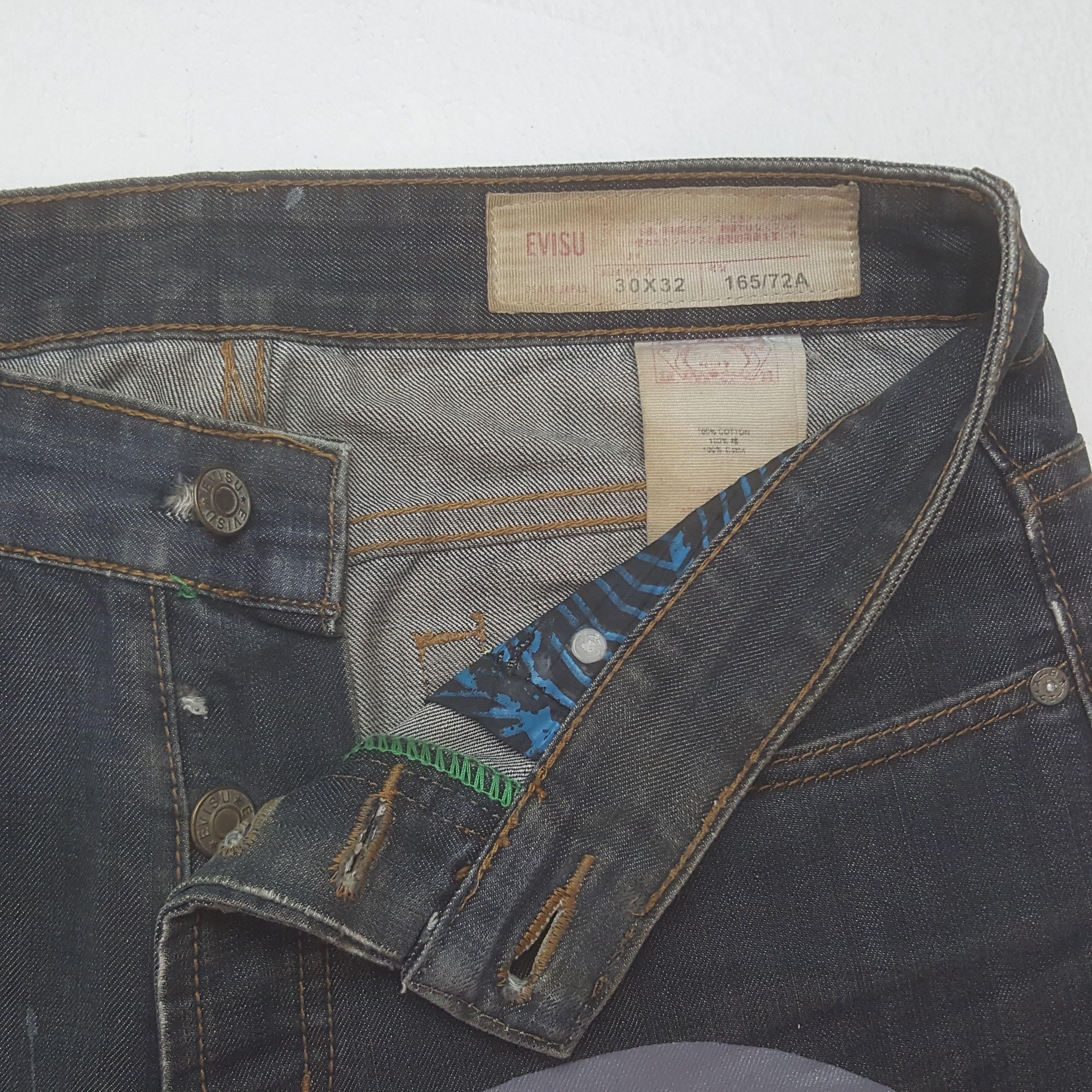 Japanese Brand Vintage Evisu Japanese Brand Daicock Custom Art Denim Jeans Size US 31 - 7 Thumbnail