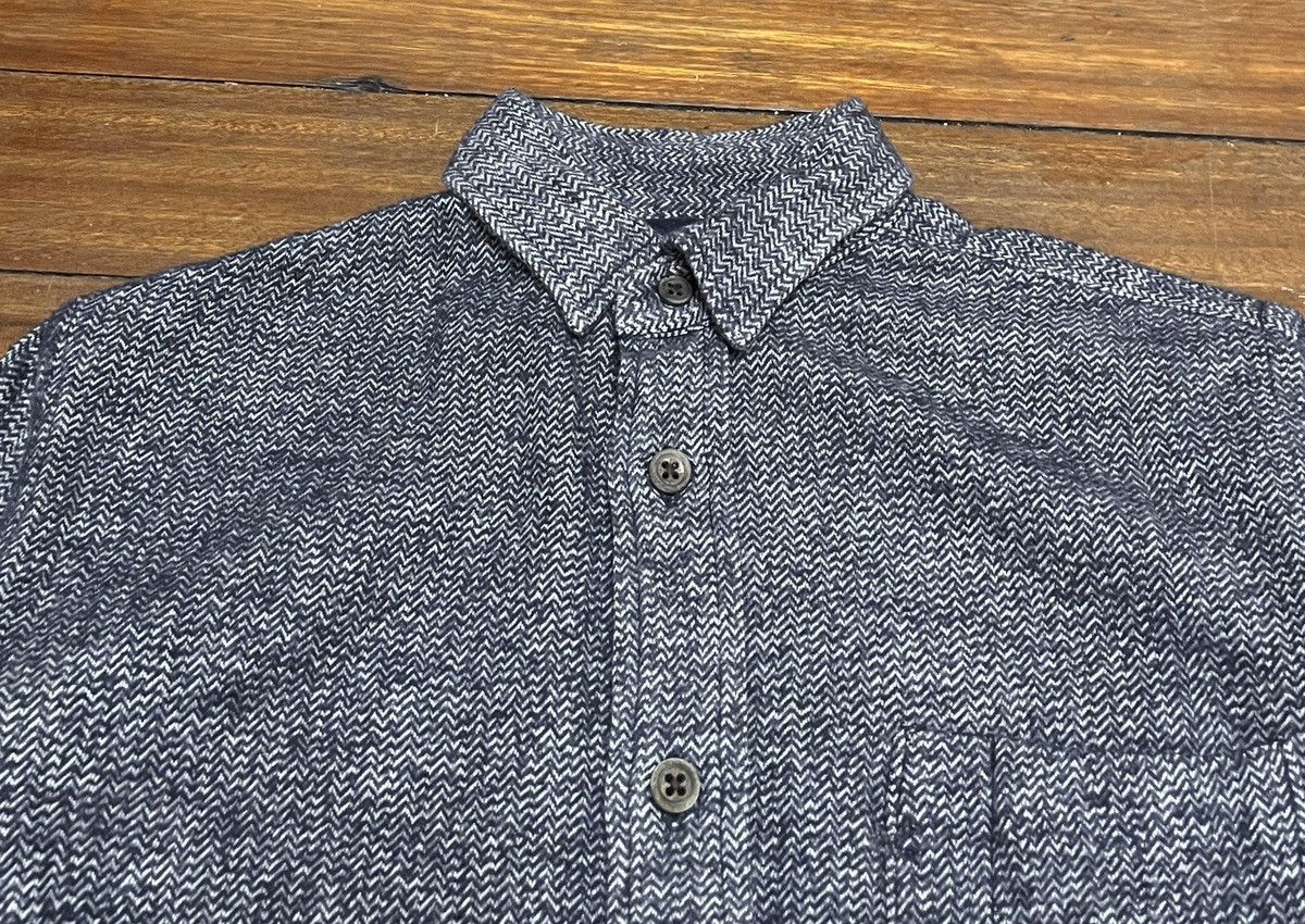 45rpm × Japanese Brand × Vintage Rare Design Vintage Japanese Brand 45rpm Wool Shirt 1990s Size US S / EU 44-46 / 1 - 3 Thumbnail