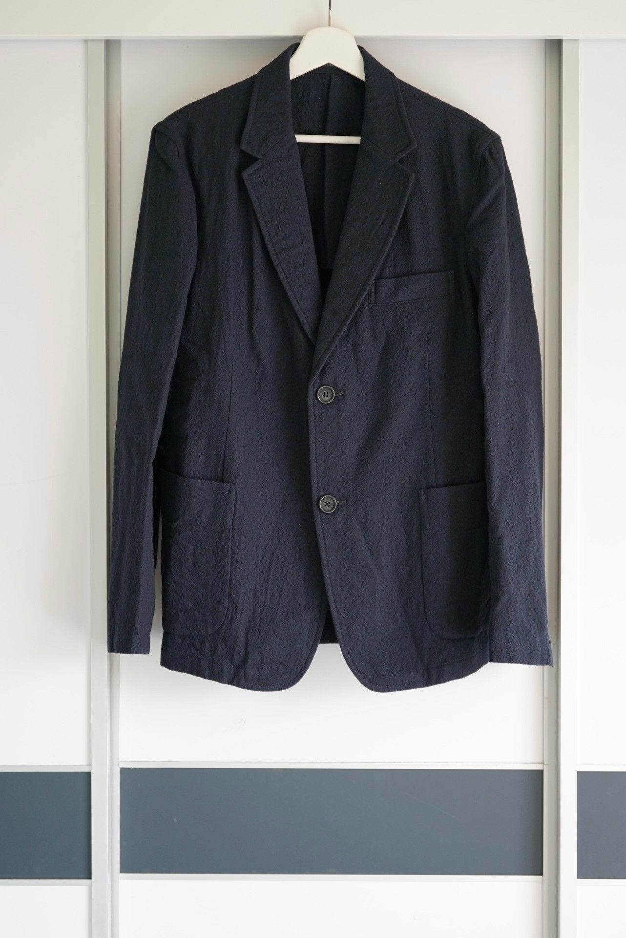 Yohji Yamamoto Yohji Yamamoto Wool Blazer for Men Size US S / EU 44-46 / 1 - 1 Thumbnail