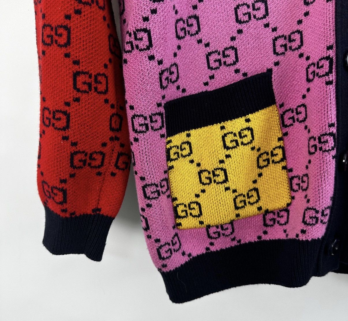 Gucci GUCCI Women's All-Over GG Logo Knit Sweater K12 Size S / US 4 / IT 40 - 6 Thumbnail