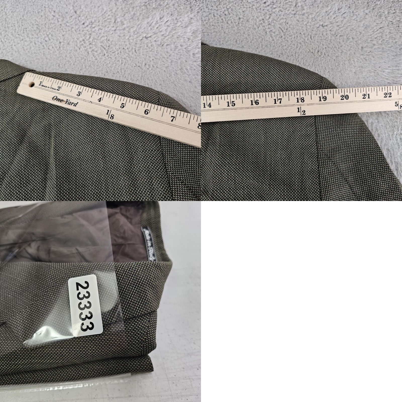 Giorgio Armani Giorgio Armani Le Collezioni Blazer Mens 42R Brown Wool Sport Coat Single-Breasted 3-Button Notch Lapel Made in Italy Size 42R - 10 Thumbnail