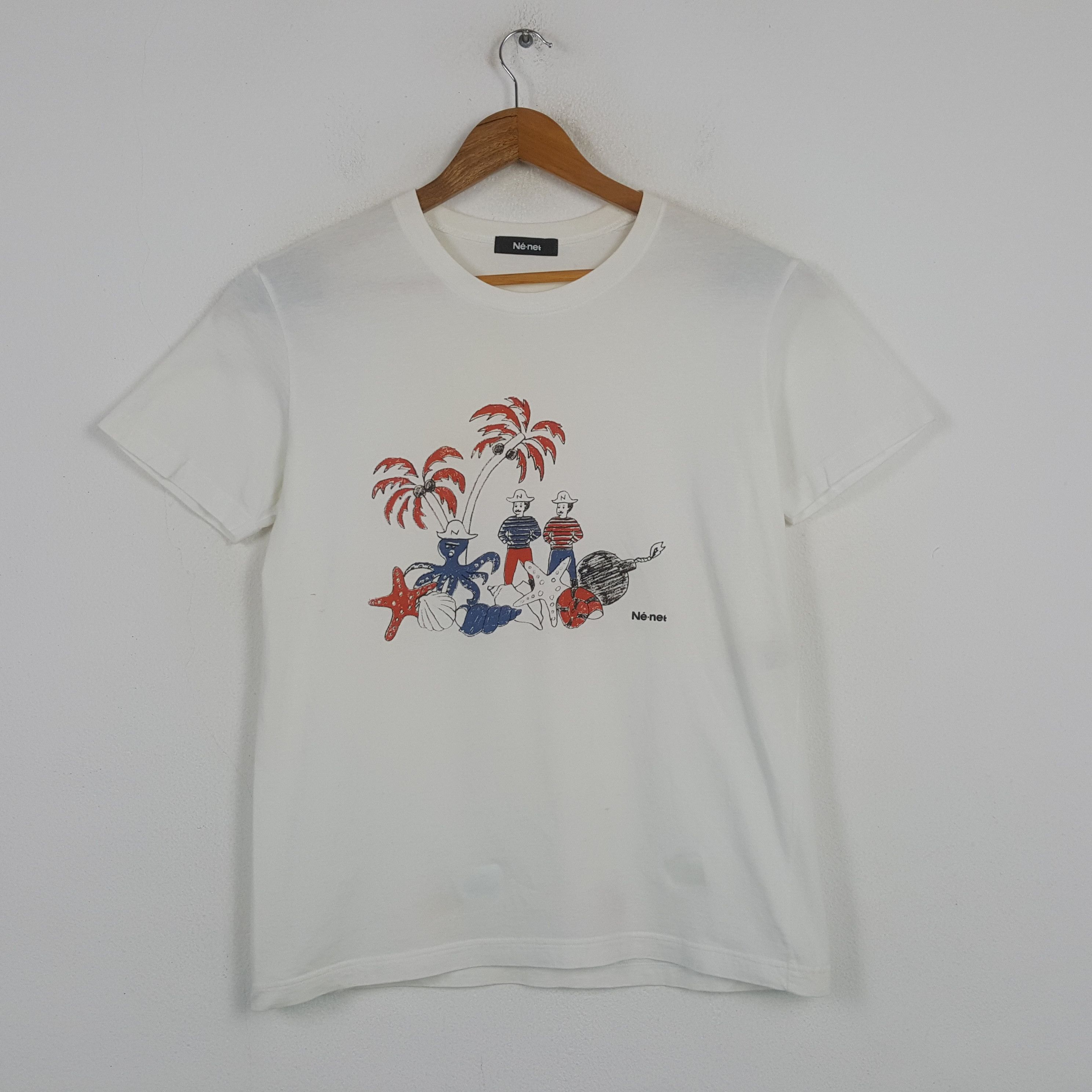 Japanese Brand × Ne-Net × Vintage Vintage Ne-net by Issey Miyake Japan Brand T-shirt C294N13 Size US M / EU 48-50 / 2 - 1 Thumbnail