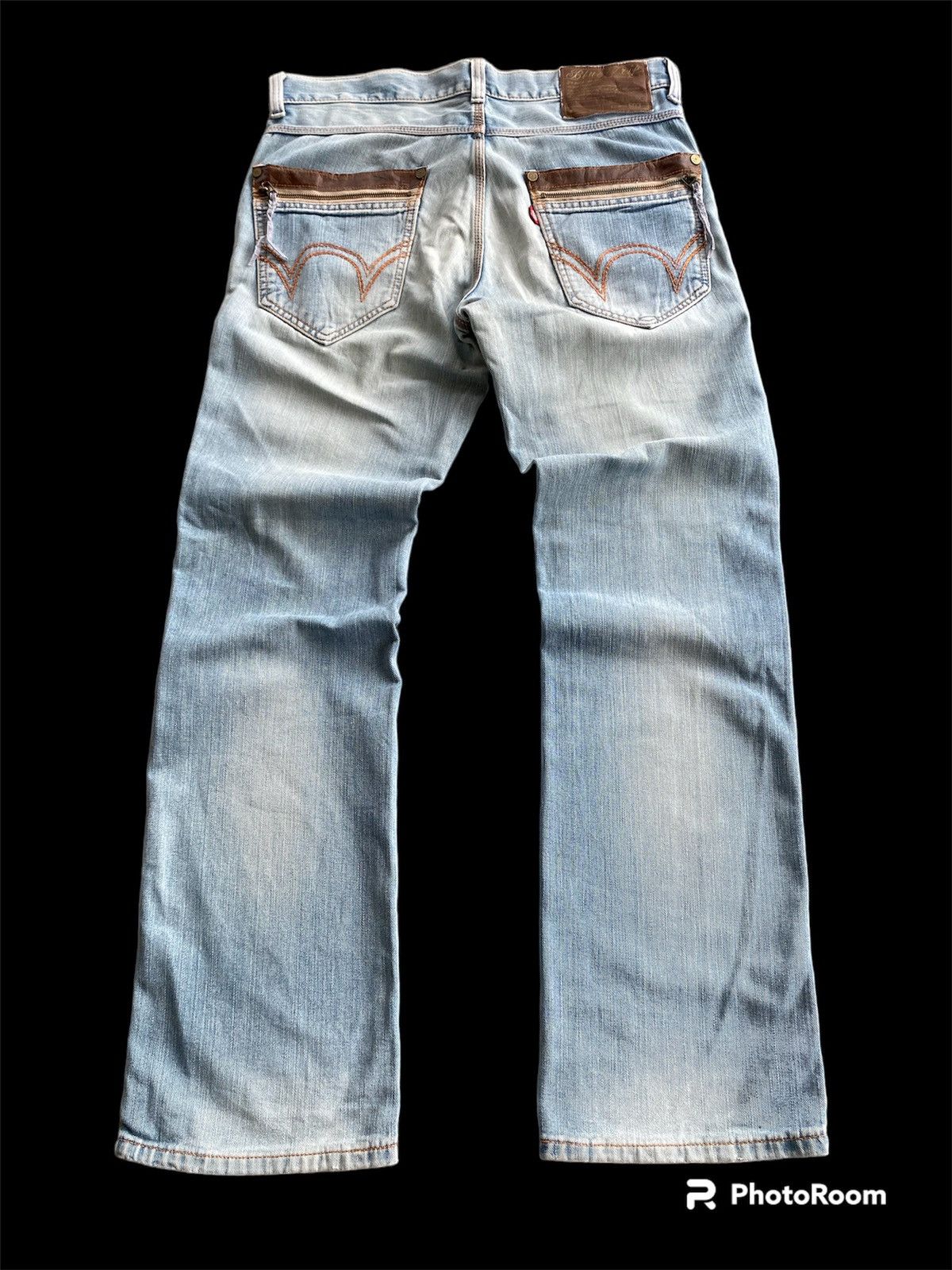 Edwin Japanese Edwin Distressed Washed Bleach Blue Jeans Size US 36 / EU 52 - 8 Thumbnail