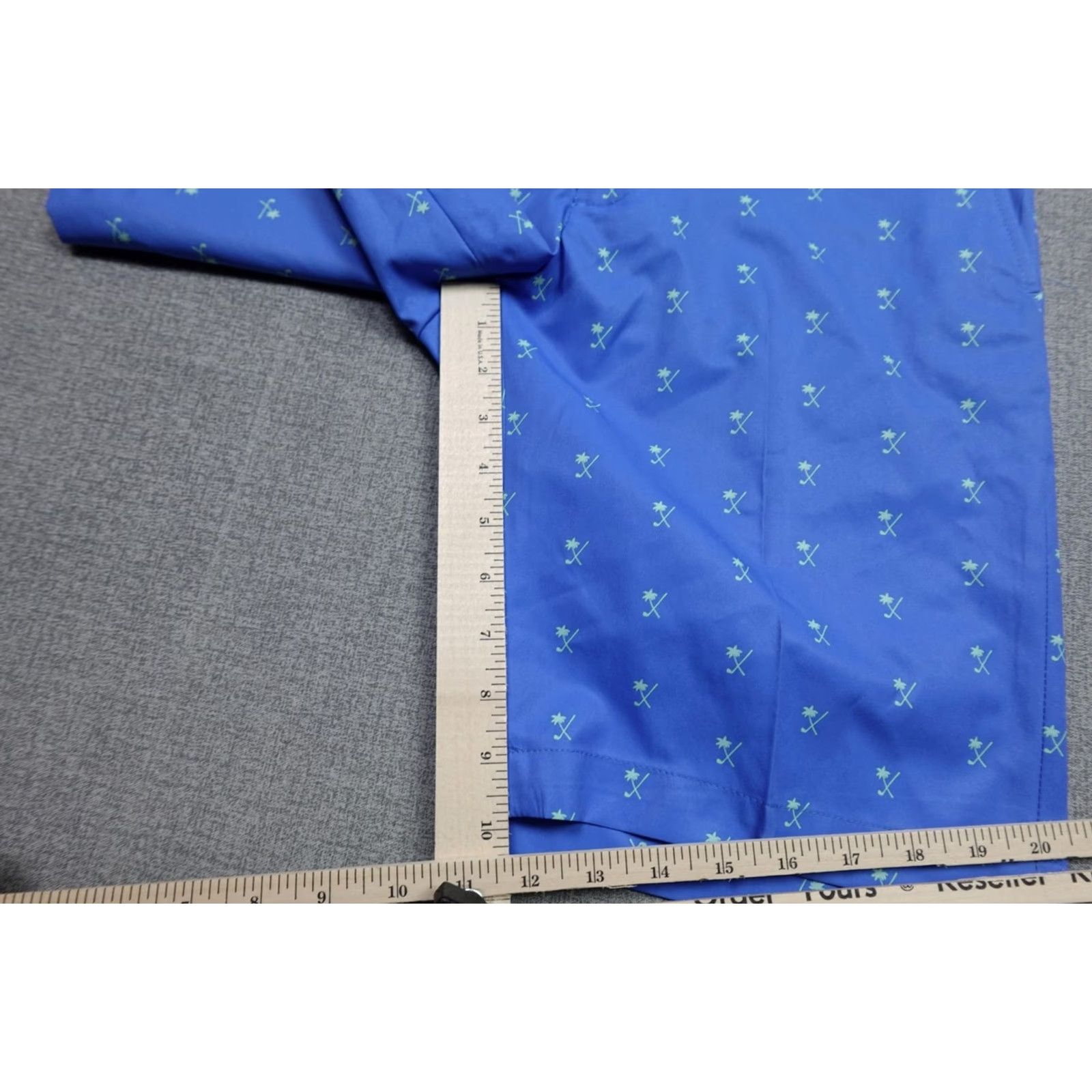 Vintage Walter Hagen Perfect 11 Palm Clubs Print Golf Shorts Mens 30 Blue High Sea 10 Inseam NWT Size US 30 / EU 46 - 7 Thumbnail