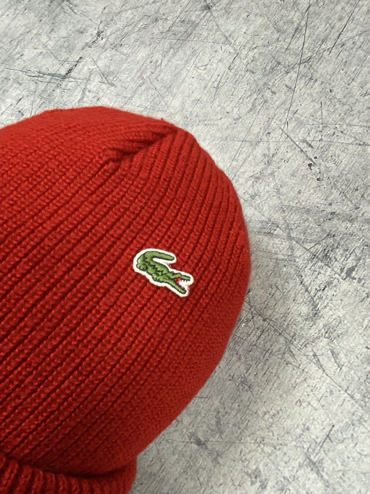 Lacoste Vintage 90s Lacoste Beanie Wool Hat Size ONE SIZE - 3 Thumbnail
