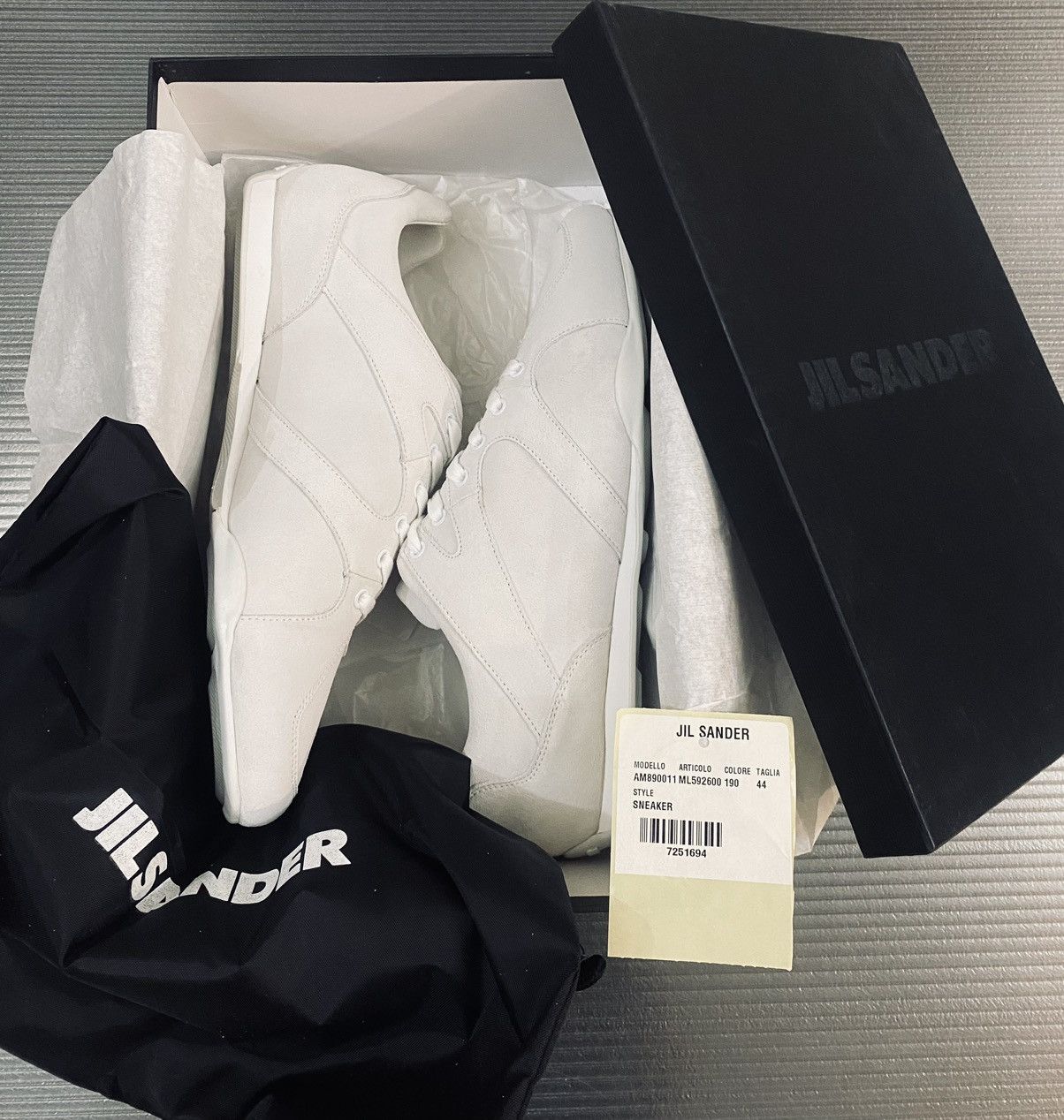 Jil Sander Jil Sander x RAF SIMONS cement suede sneakers 44 NEW Size US 11 / EU 44 - 3 Thumbnail