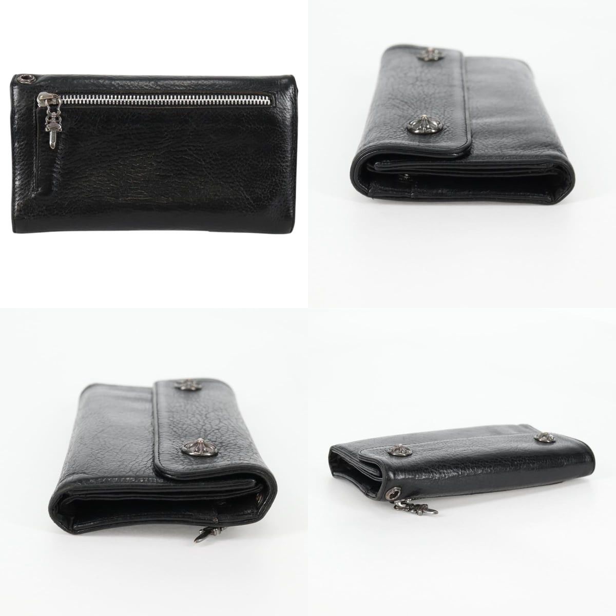 Chrome Hearts Chrome Hearts Wave Cross Ball Long Wallet Size ONE SIZE - 3 Thumbnail