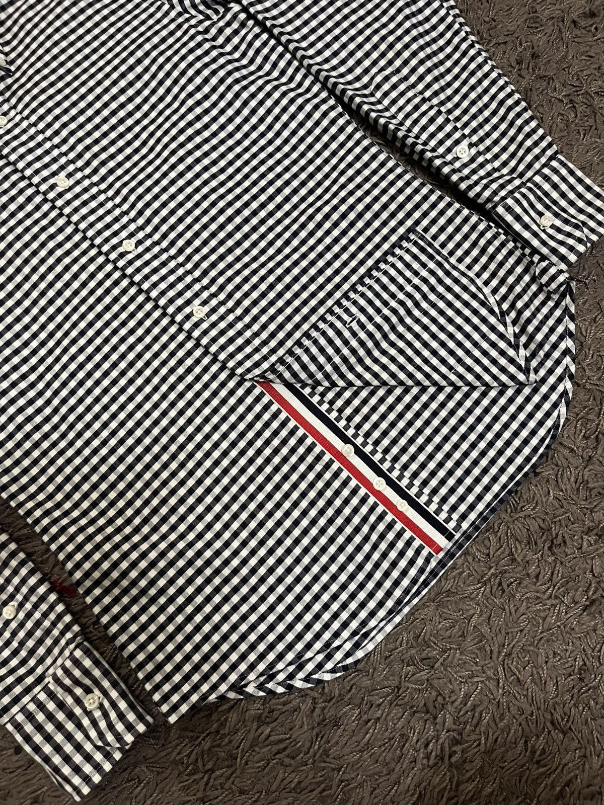 Thom Browne 2000s Gingham-check tartan longsleeve #H5 Size US S / EU 44-46 / 1 - 10 Thumbnail