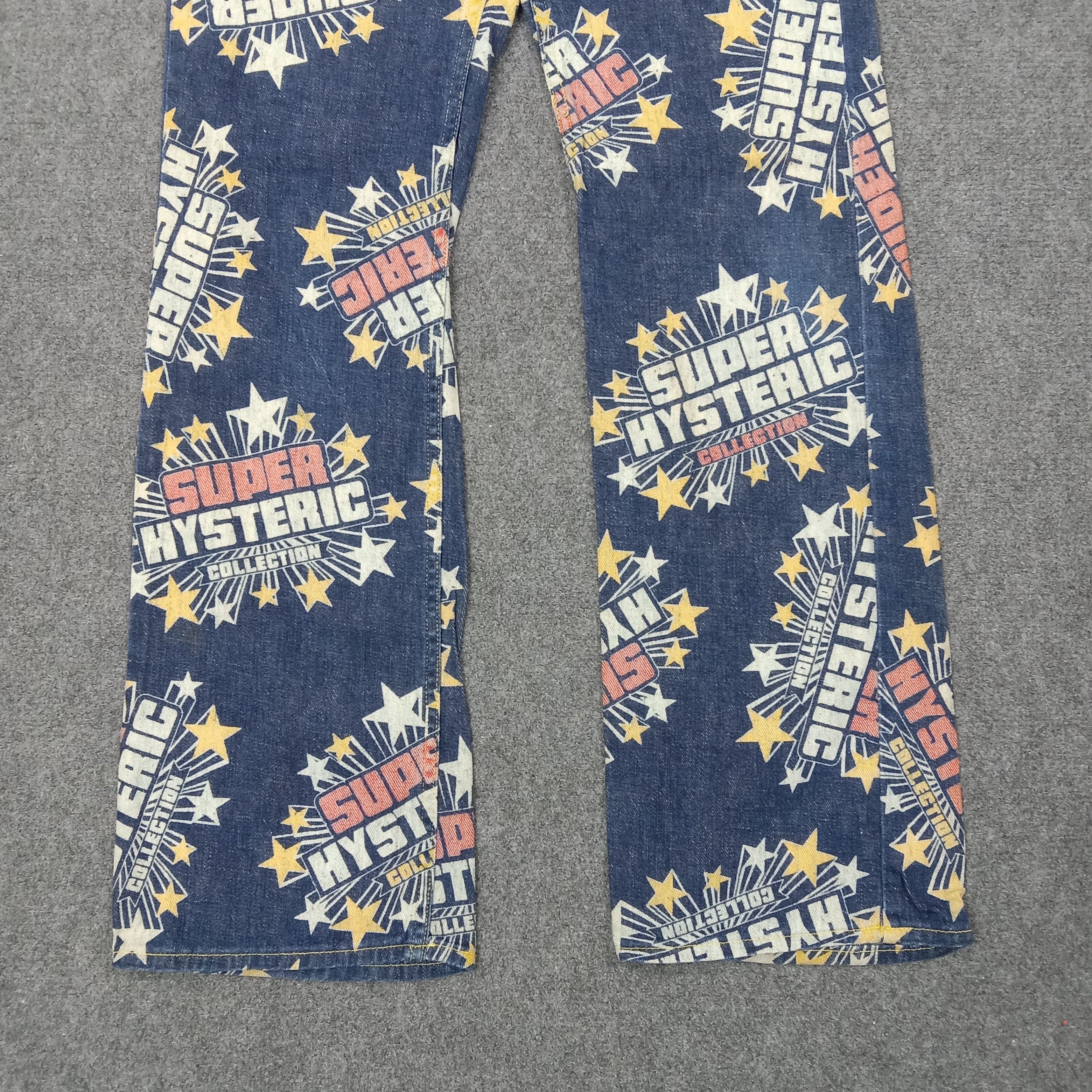 Hysteric Glamour Hysteric Glamour Japanese Art Overprint Denim Jeans C235N23 Size US 29 - 8 Thumbnail