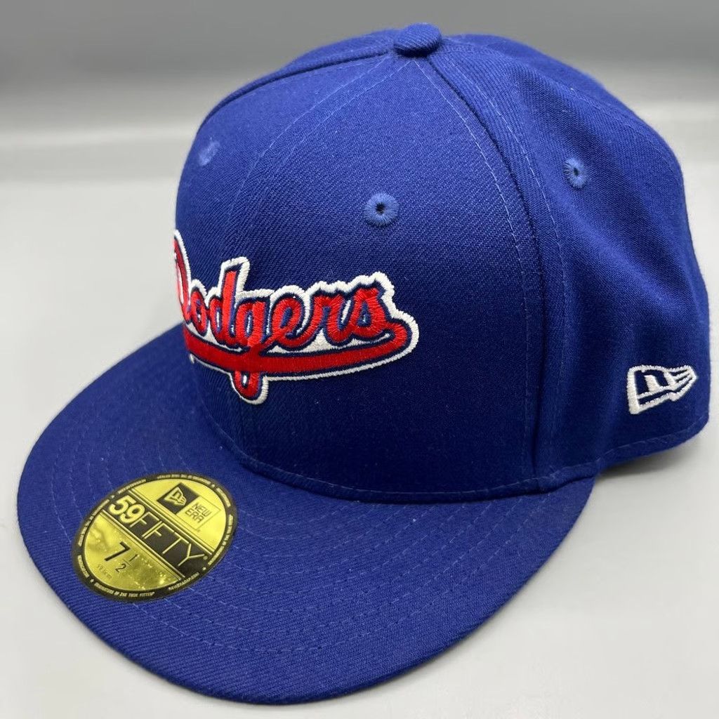 New Era Los Angeles LA Dodgers Hat Men 7 1/2 59Fifty New Era Fitted Size ONE SIZE - 2 Thumbnail