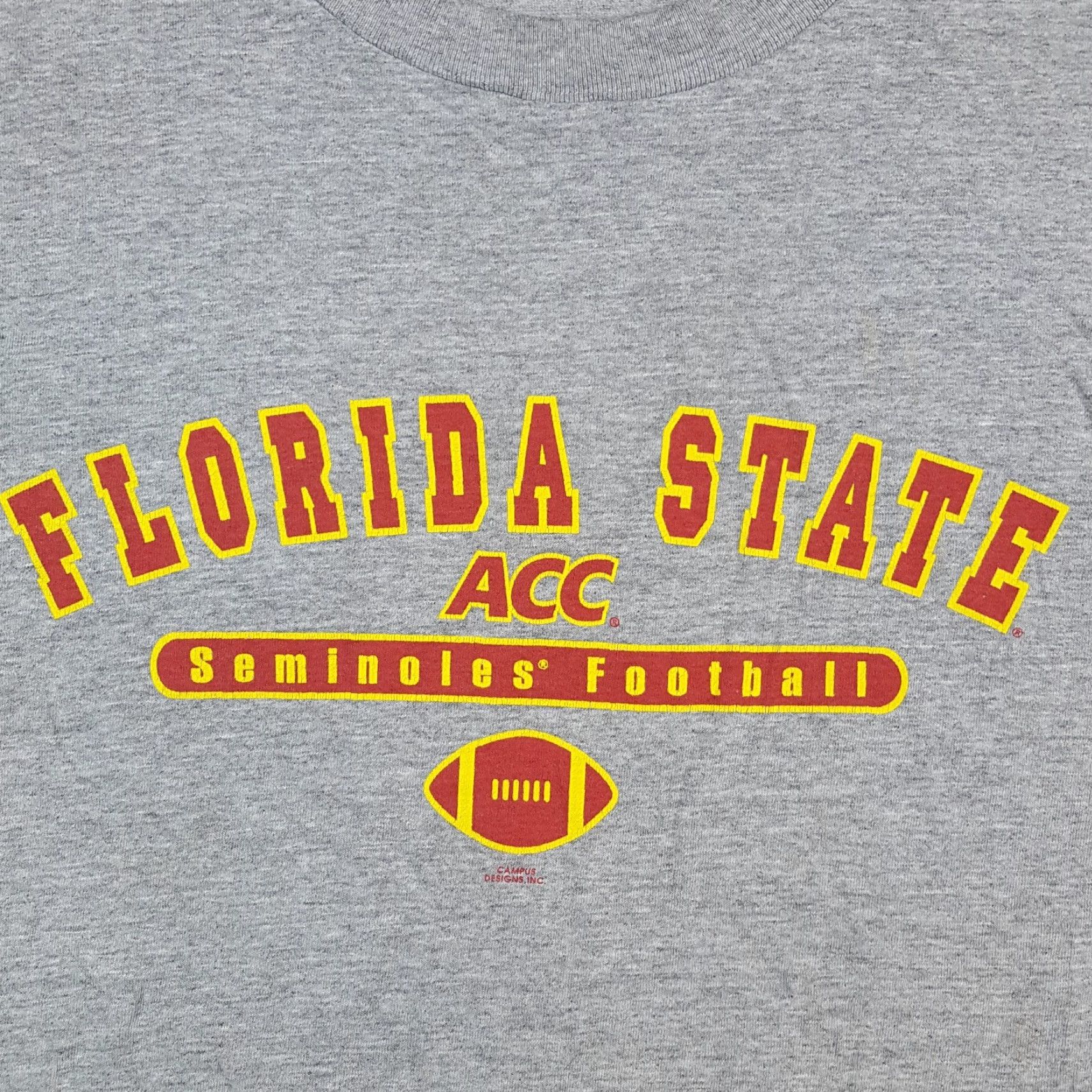 Vintage VINTAGE Florida State Seminoles ACC Football Men's XL College T Shirt Size US XL / EU 56 / 4 - 3 Thumbnail
