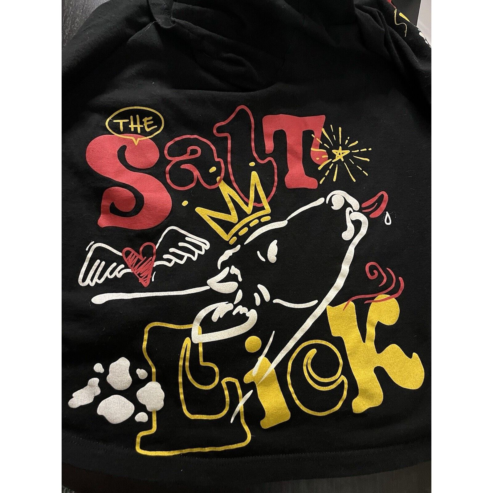Tultex The Salt Lick “Get Licked” Graphic T-Shirt Black Large Size US L / EU 52-54 / 3 - 5 Thumbnail