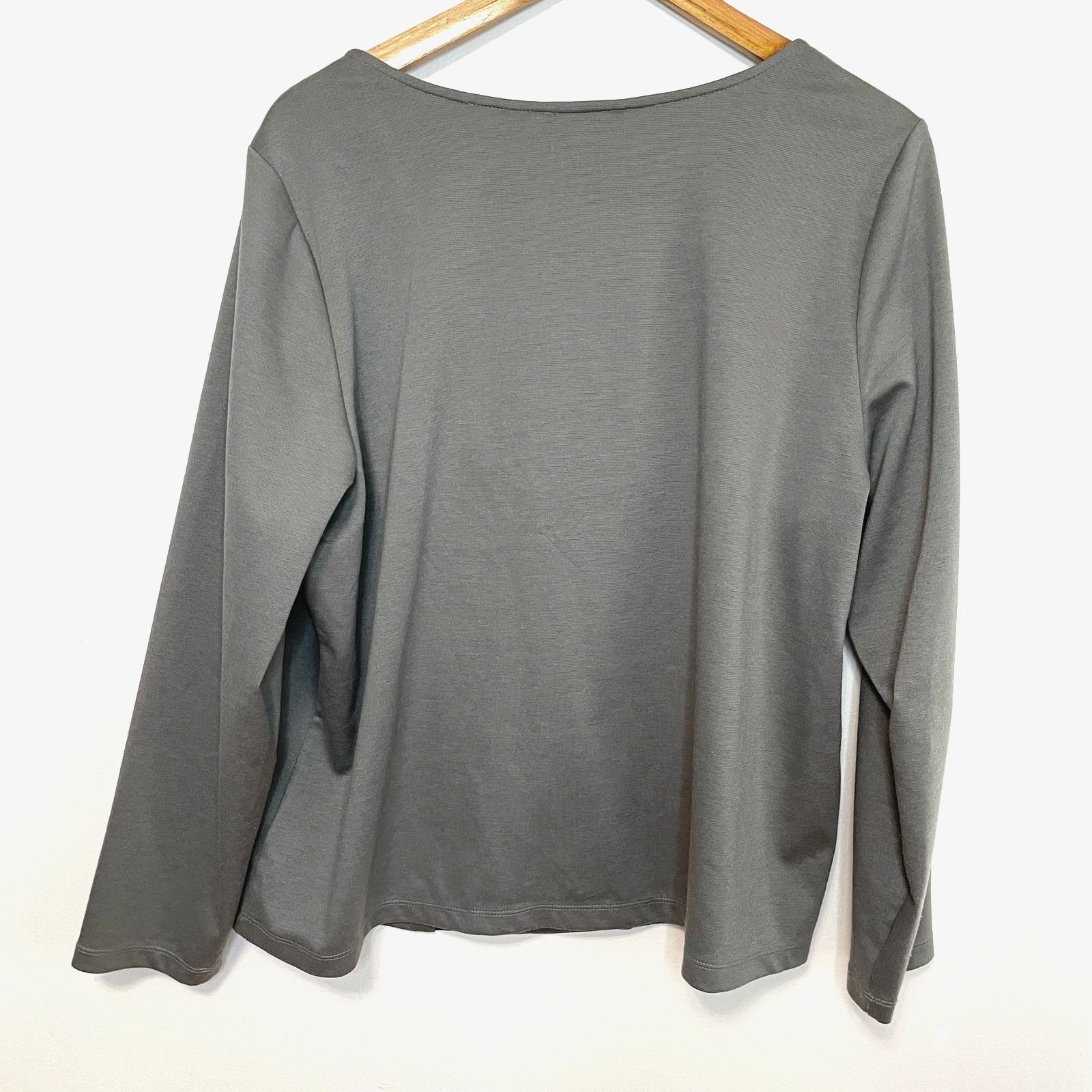 Bob Mackie Bob Mackie Grey Long Sleeve XL Womens Square Neck Career Size XL / US 12-14 / IT 48-50 - 3 Thumbnail