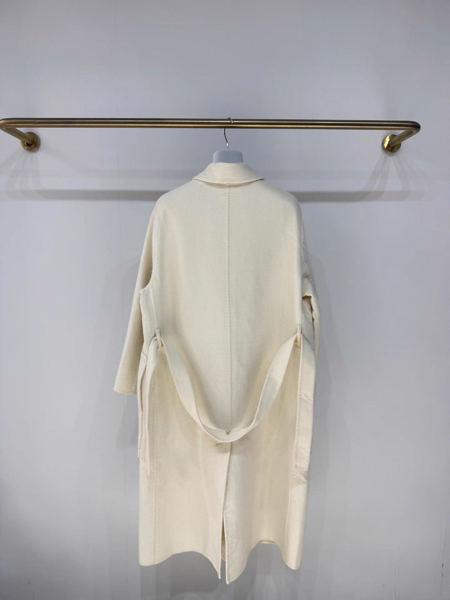Hermes Hermes Long Cashmere Coat 36 Ivory 99% New Size XS / US 0-2 / IT 36-38 - 6 Thumbnail
