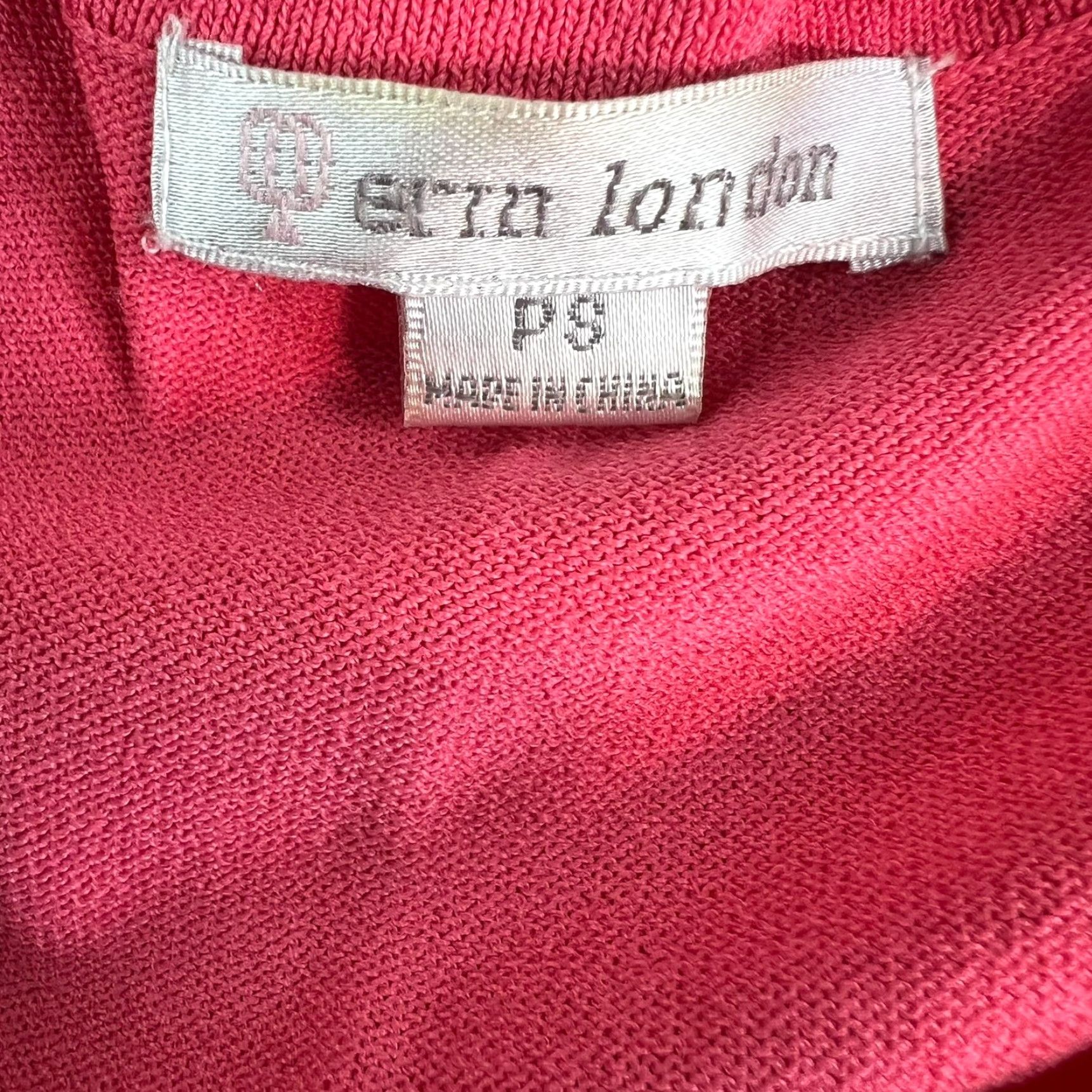 Vintage ERIN LONDON Tank Womens Petites PS Coral Sleeveless Scoop Neck Nylon Rayon Solid Womens Size S / US 4 / IT 40 - 3 Thumbnail