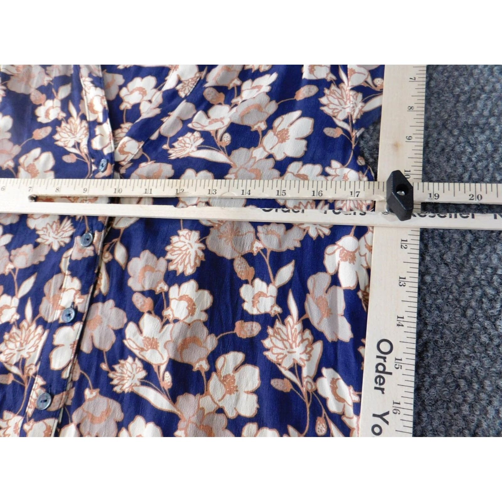 Sanctuary Sanctuary Blouse Sleeveless Collared Cotton? No, Rayon Floral Blue S Women Shirt Size S / US 4 / IT 40 - 5 Thumbnail
