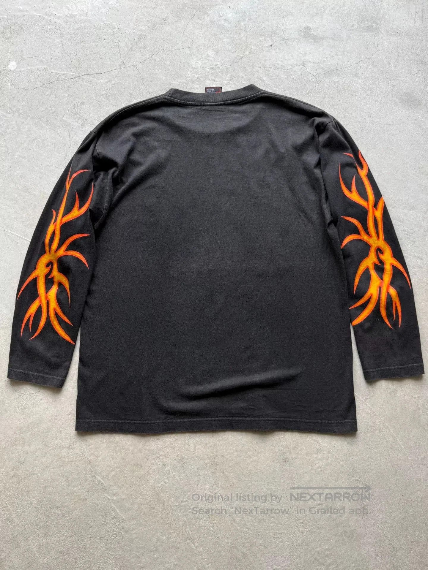 Vintage Vintage 00s Flame Skeleton Long. Size US L / EU 52-54 / 3 - 5 Thumbnail