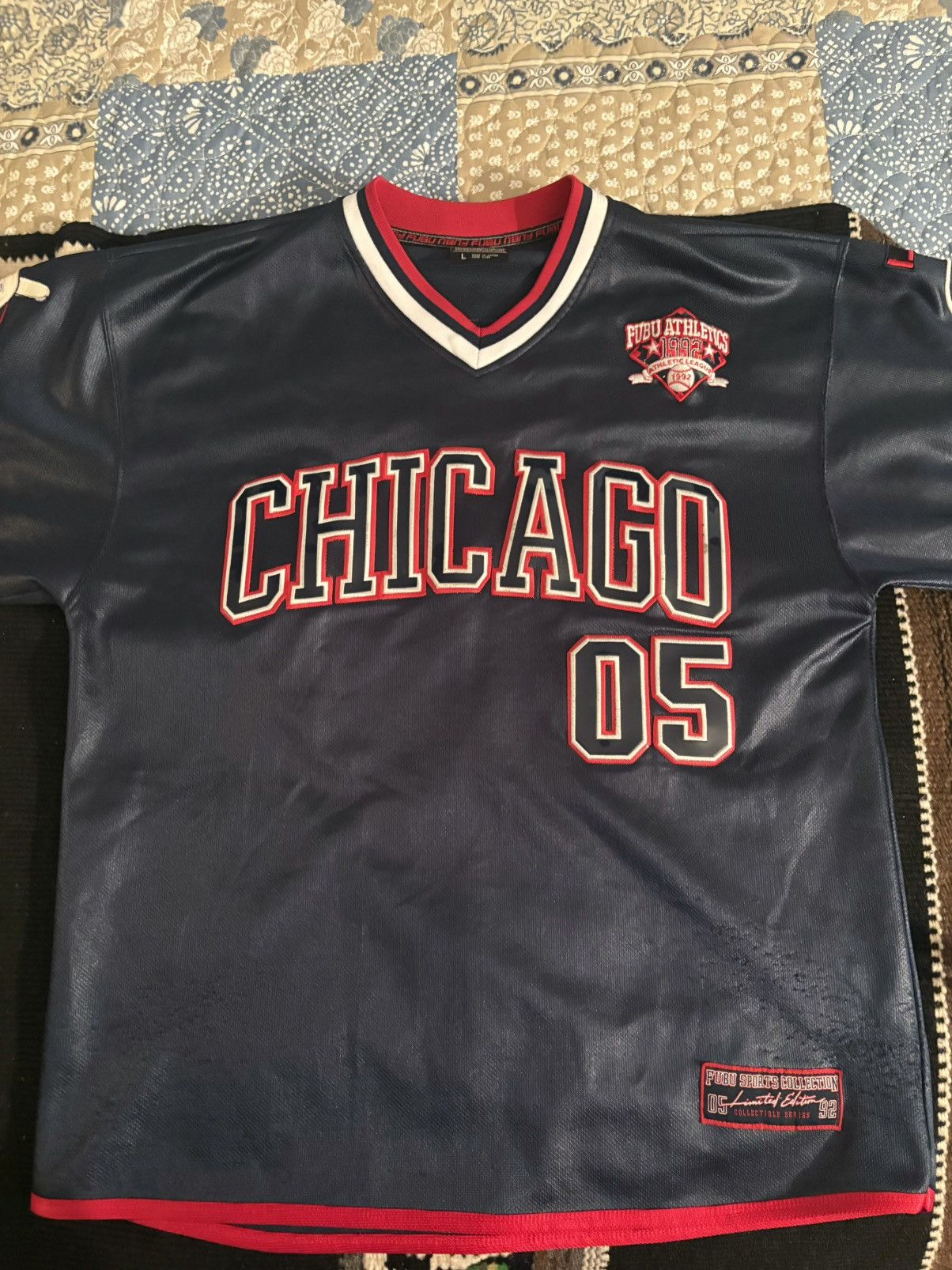 FUBU ゲームシャツATHLETICS LOS ANGELES 05 FUBU フブ ゲームシャツ LOS ANGELS 05 limited edition 1992