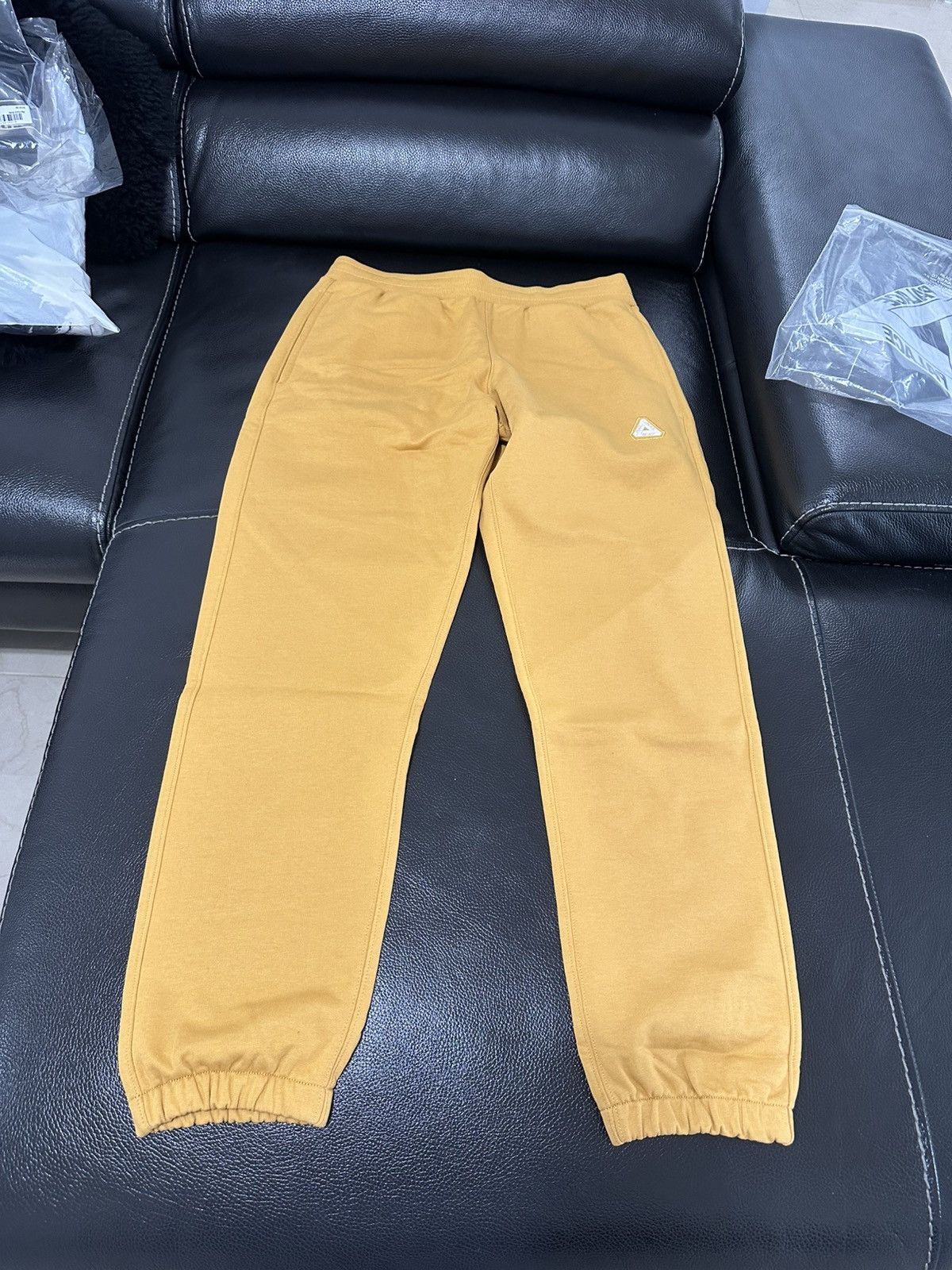Palace Palace Jogger Sweatpants Yellow Tri-ferg Size US 33 - 1 Thumbnail