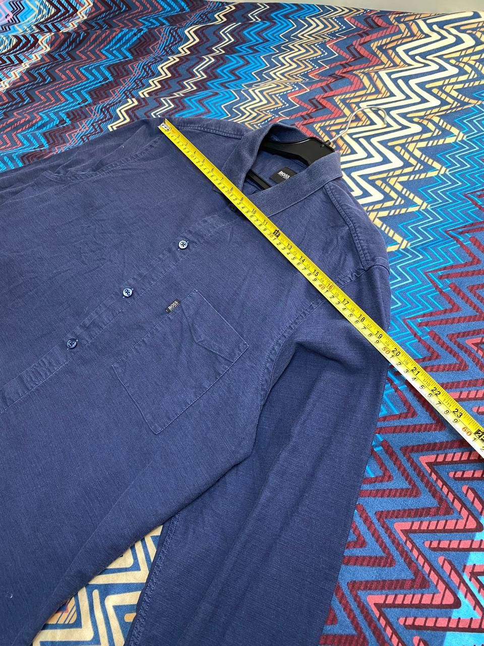 Hugo Boss × Vintage Hugo Boss Long Sleeve Button Up Dress Shirt Size US L / EU 52-54 / 3 - 6 Thumbnail