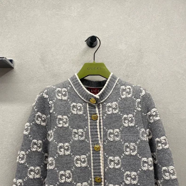 Gucci Gucci Gray double G jacquard knitted cardigan coat Size XS / US 0-2 / IT 36-38 - 4 Thumbnail