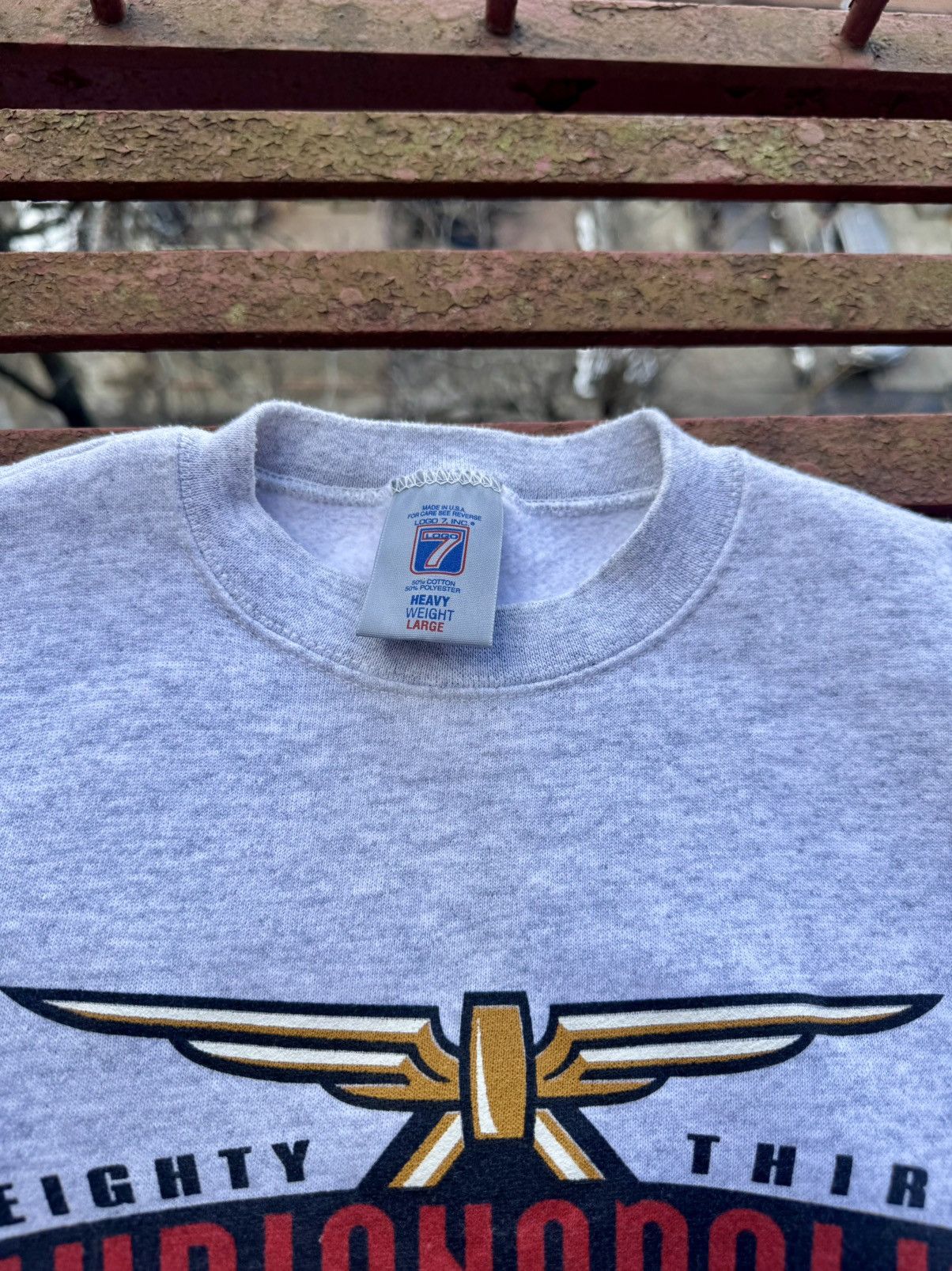 Logo 7 1999 Indianapolis 500 x Logo 7 Crew Neck Size US L / EU 52-54 / 3 - 3 Thumbnail