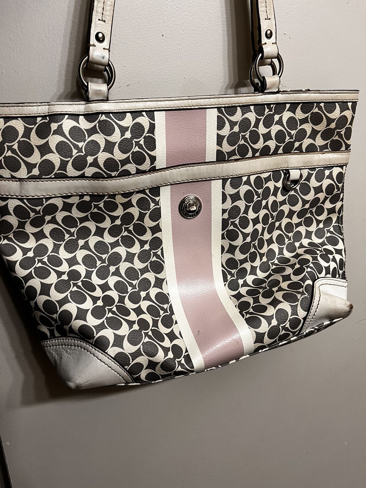 image of Y2K +(Kawaii)Coach Handbag in Grey, Women's