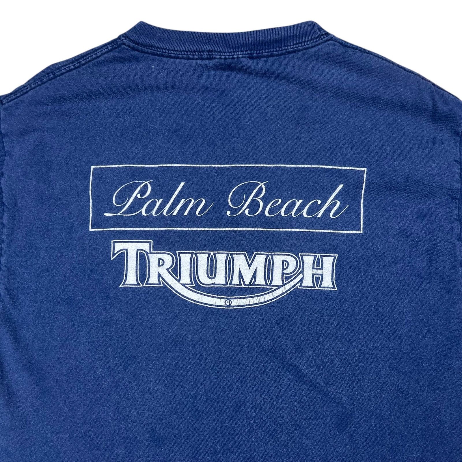 Hanes × Vintage Vintage 90s Triumph Legendary Motorycles faded biker tee (L) Size US L / EU 52-54 / 3 - 9 Thumbnail