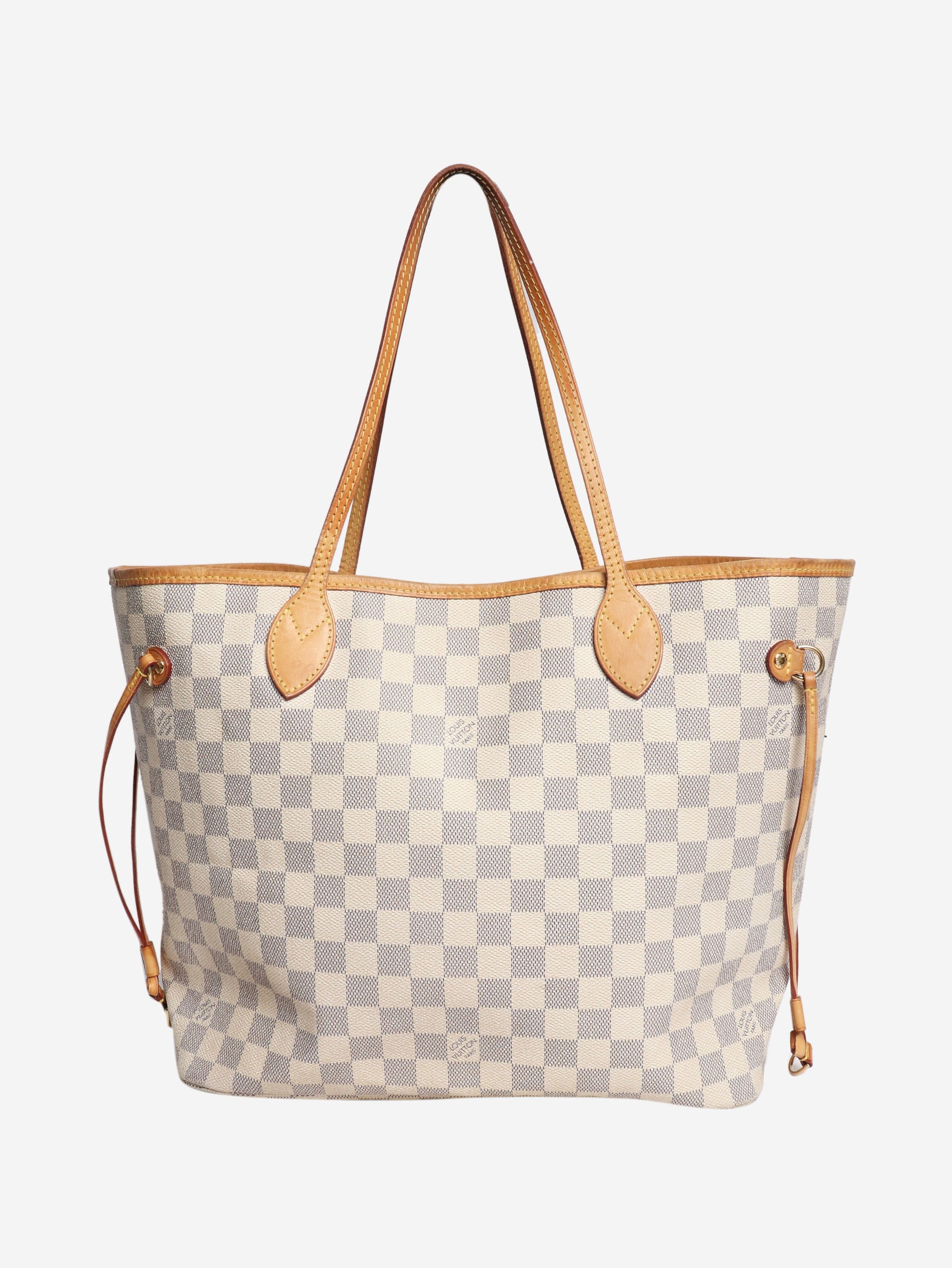 Louis Vuitton Cream 2012 Damier Azur Neverfull MM tote Size ONE SIZE - 1 Thumbnail