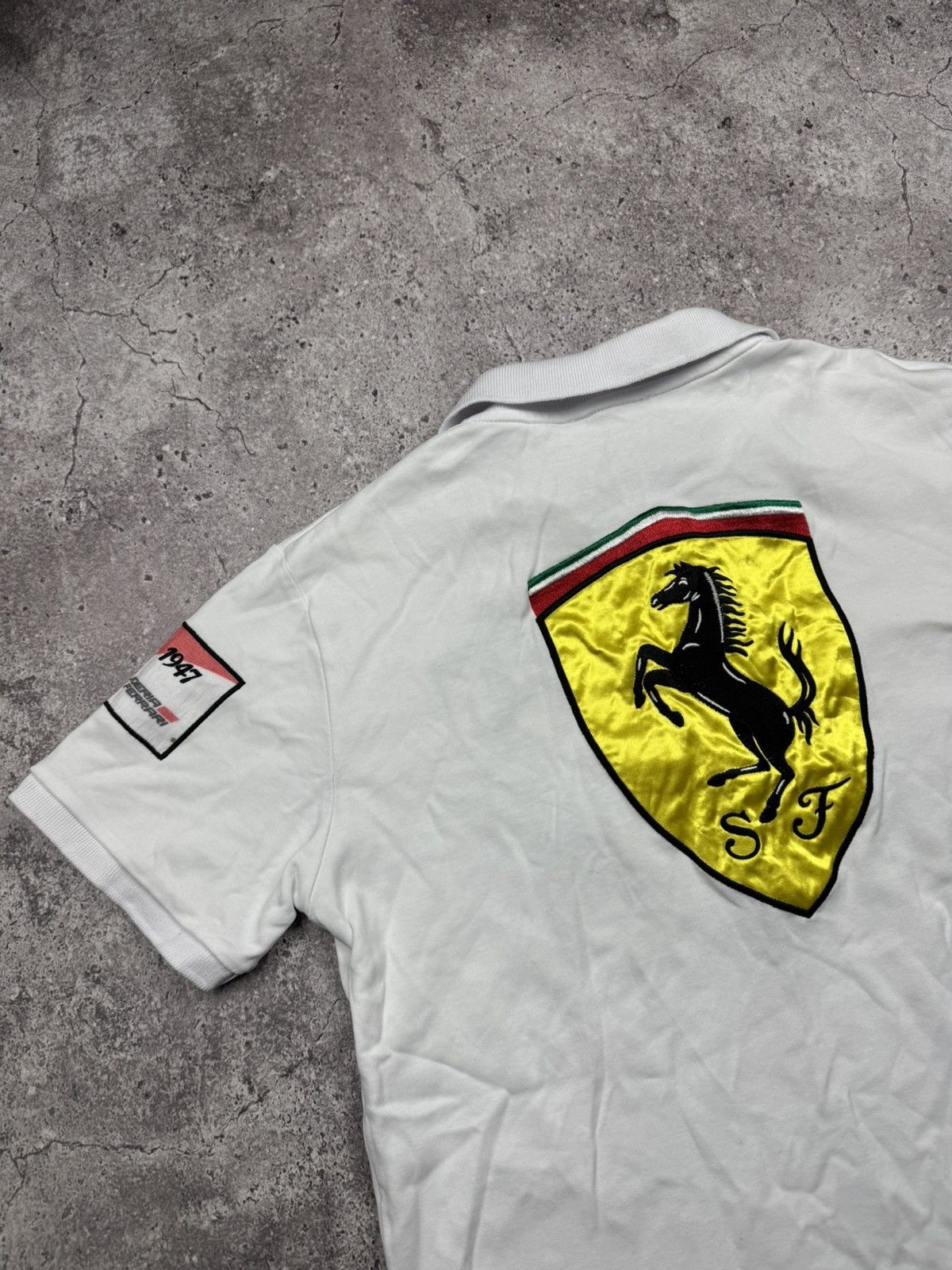 Ferrari Vintage Ferrari La Martina Style Y2K Big Logo Rugby Polo Size US L / EU 52-54 / 3 - 5 Thumbnail