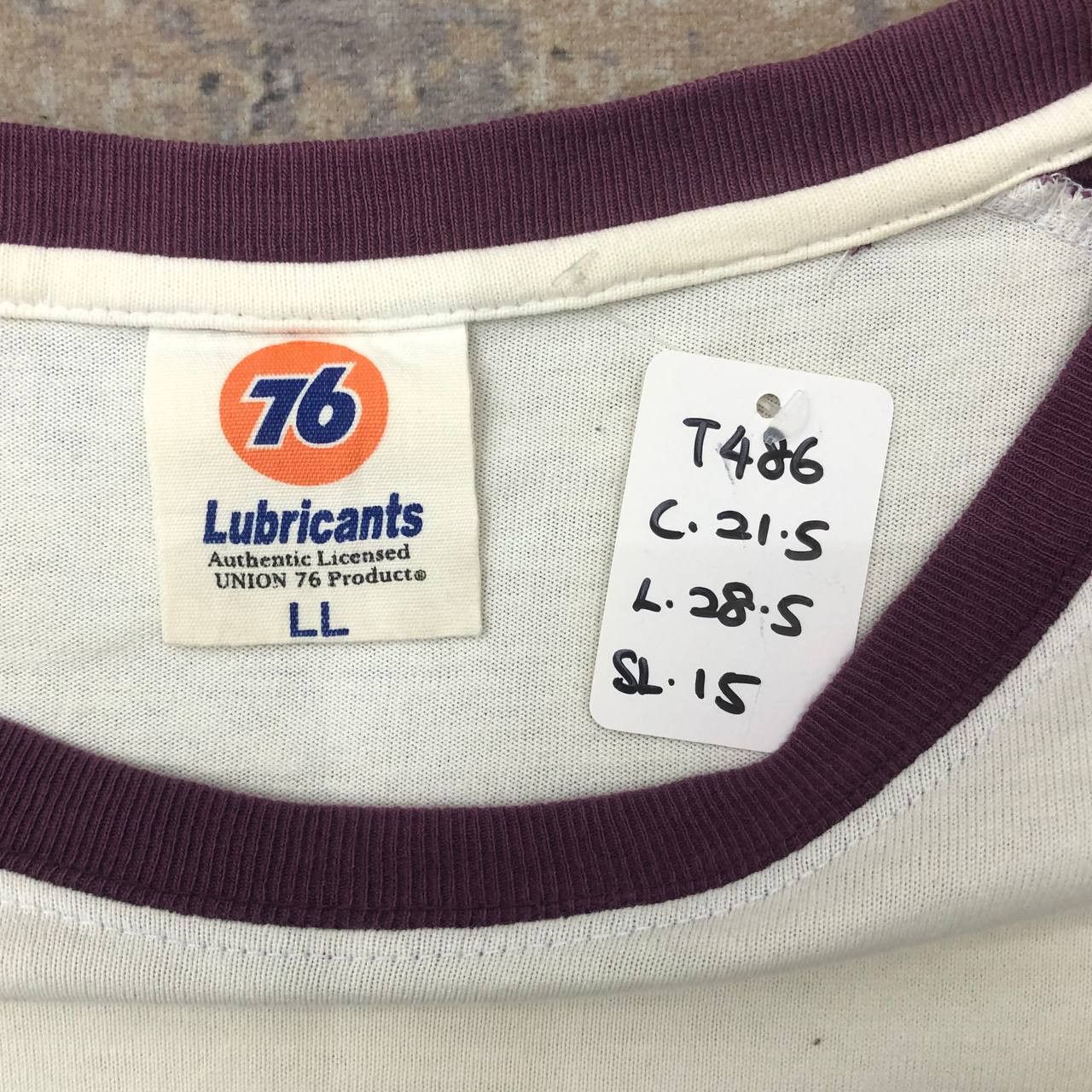 Union LA T486 VTG LUBRICANTS UNION 76 RAGLAN TEE Size US L / EU 52-54 / 3 - 5 Thumbnail
