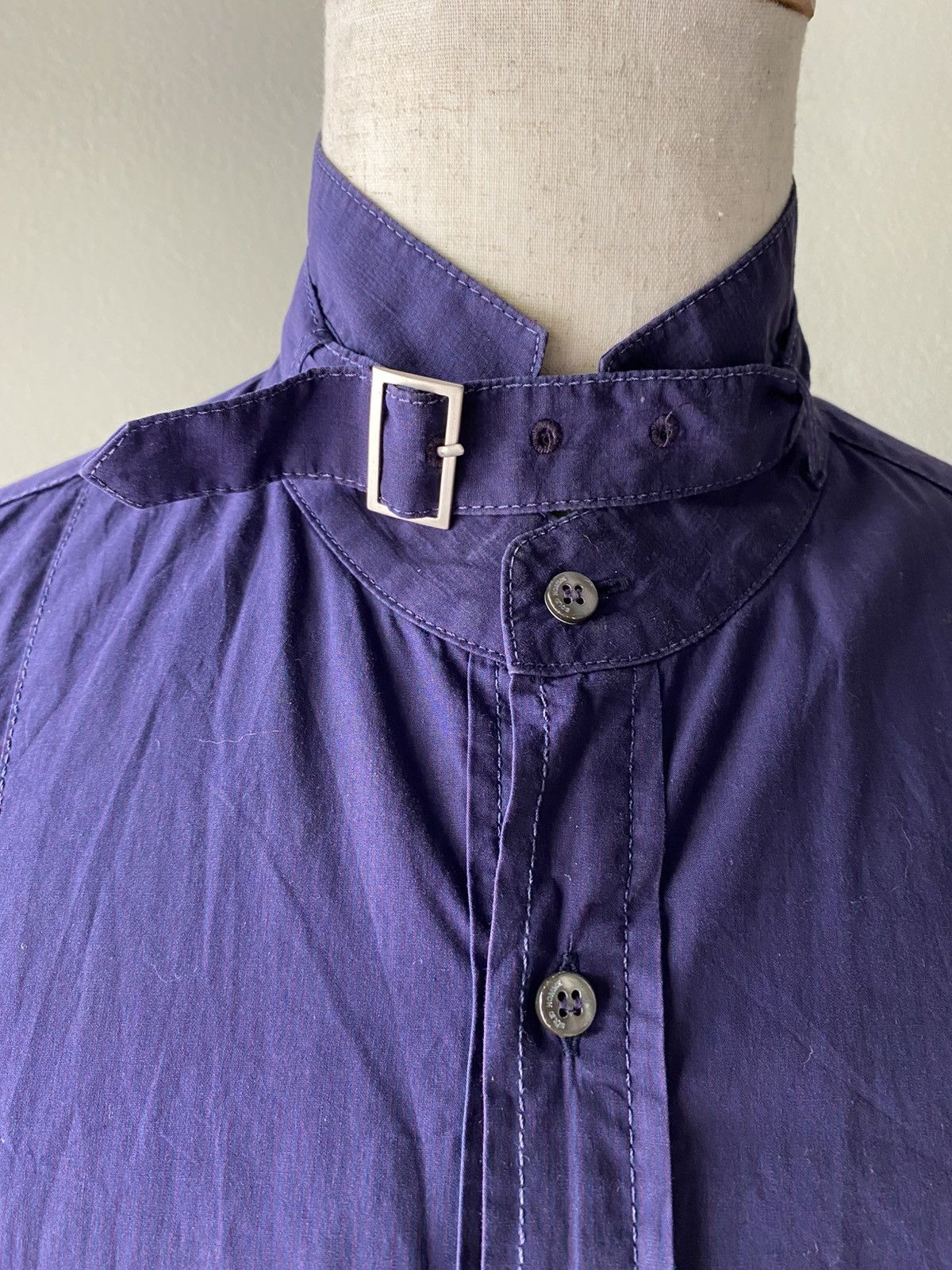Solid Homme × Wooyoungmi SOLID HOMME Blue Long-Sleeve Shirt Size US M / EU 48-50 / 2 - 3 Thumbnail