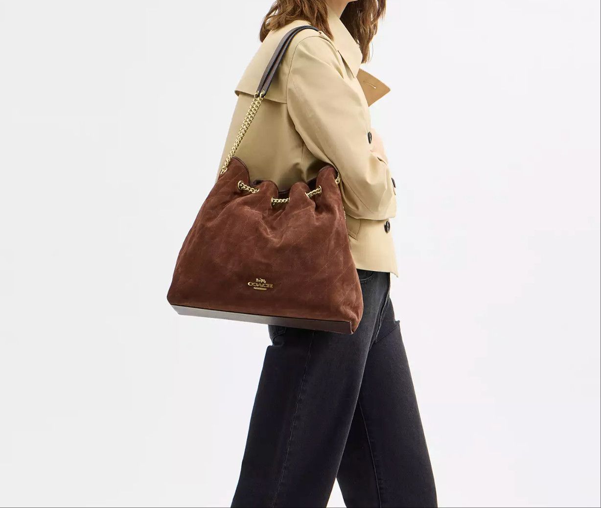 Coach Evelyn Large Shoulder Bag With Quilting CCZ83 Size ONE SIZE - 11 Thumbnail