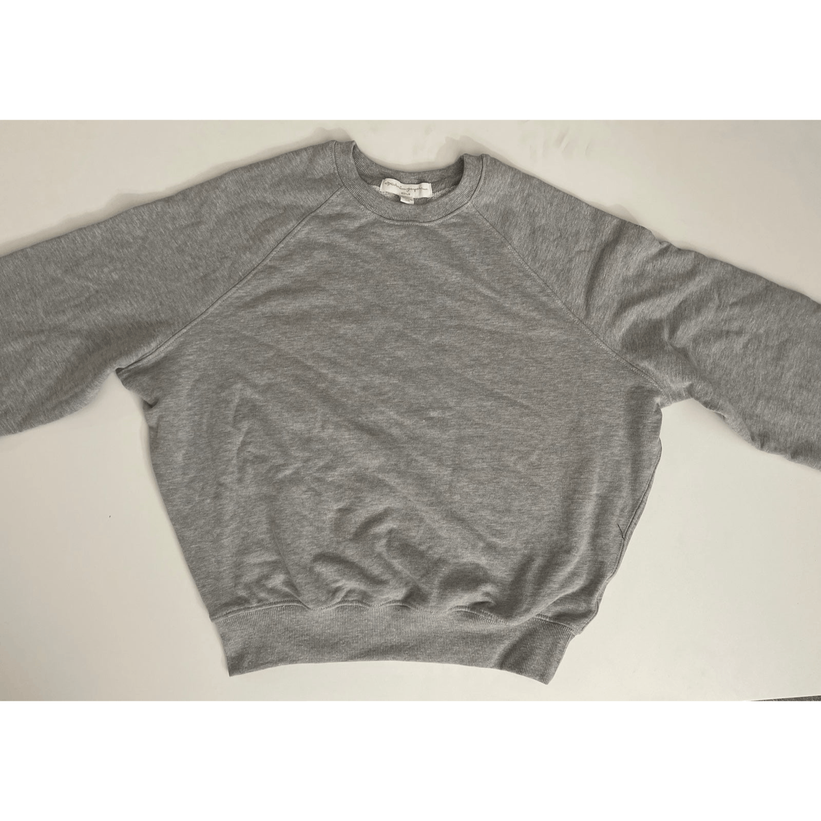 NEW SPIRITUAL GANGSTER GREY CREWNECK SLEEVES MID SIZE MEDIU