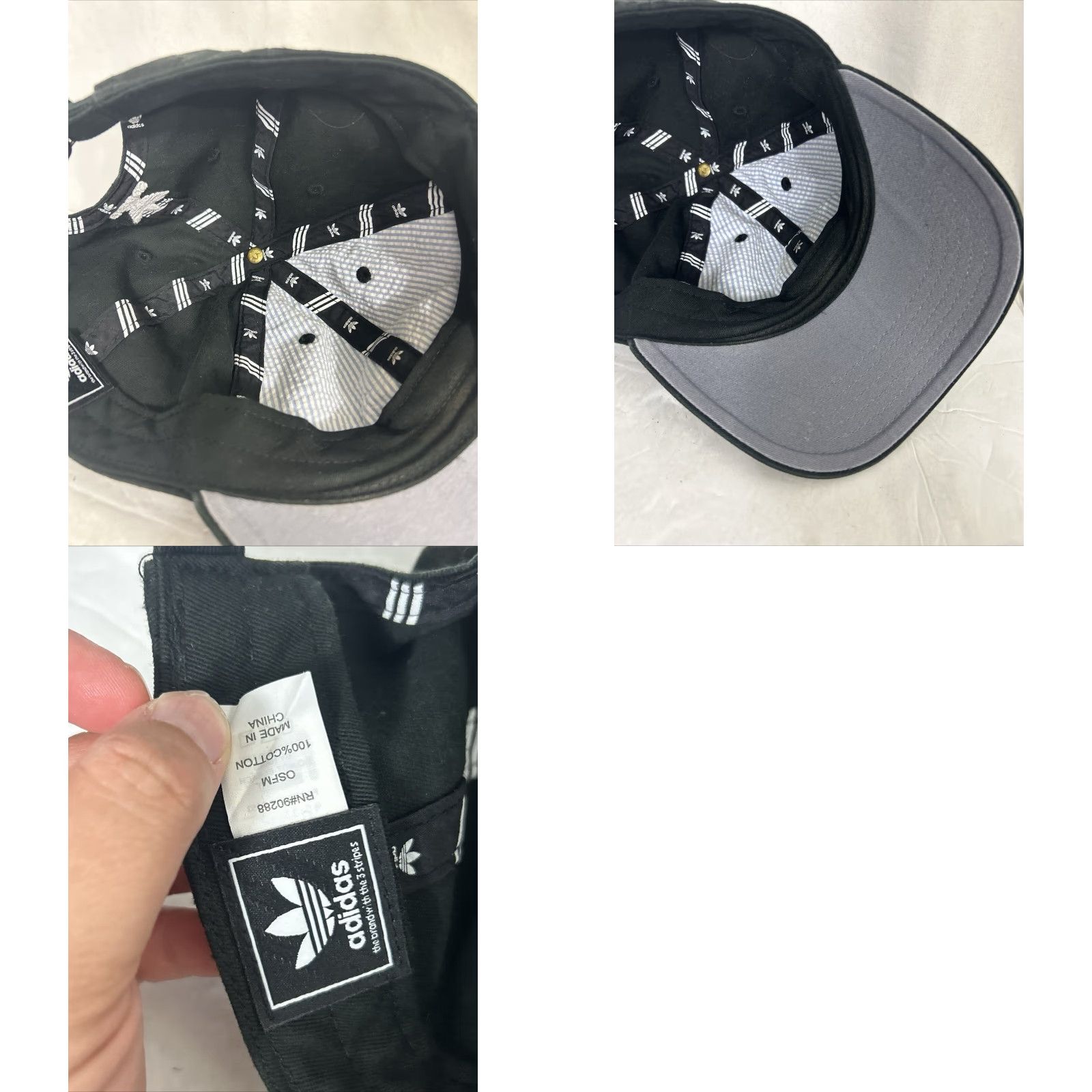 Adidas Adidas Baseball Cap Strapback Black White Adjustable Trefoil Mens One Size Cap Size ONE SIZE - 9 Thumbnail