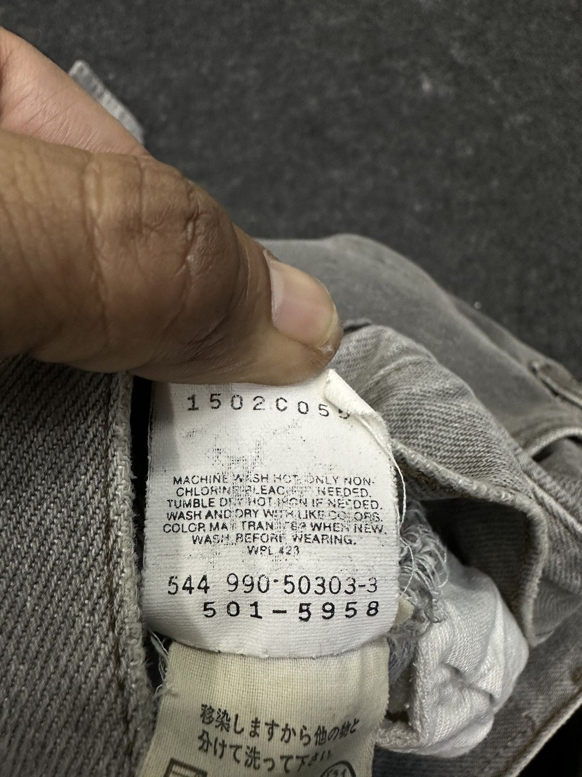 Levi's Vintage 90s Levi’s 501 Usa Grey Faded Denim F35 Size US 30 / EU 46 - 15 Thumbnail