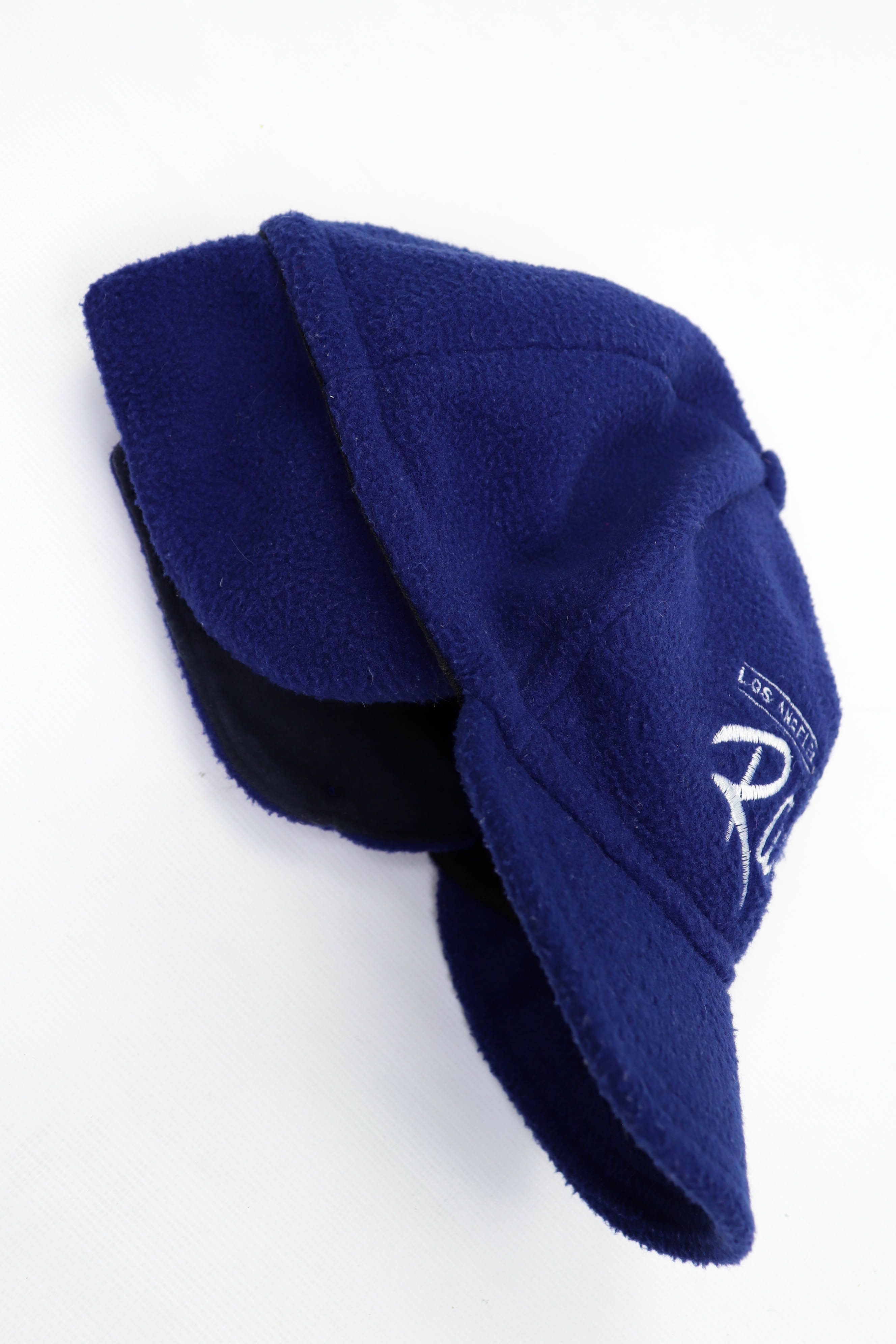 NFL Los Angeles Raiders Vintage 80s 90s Blue Fleece Cap Hat Size ONE SIZE - 13 Thumbnail
