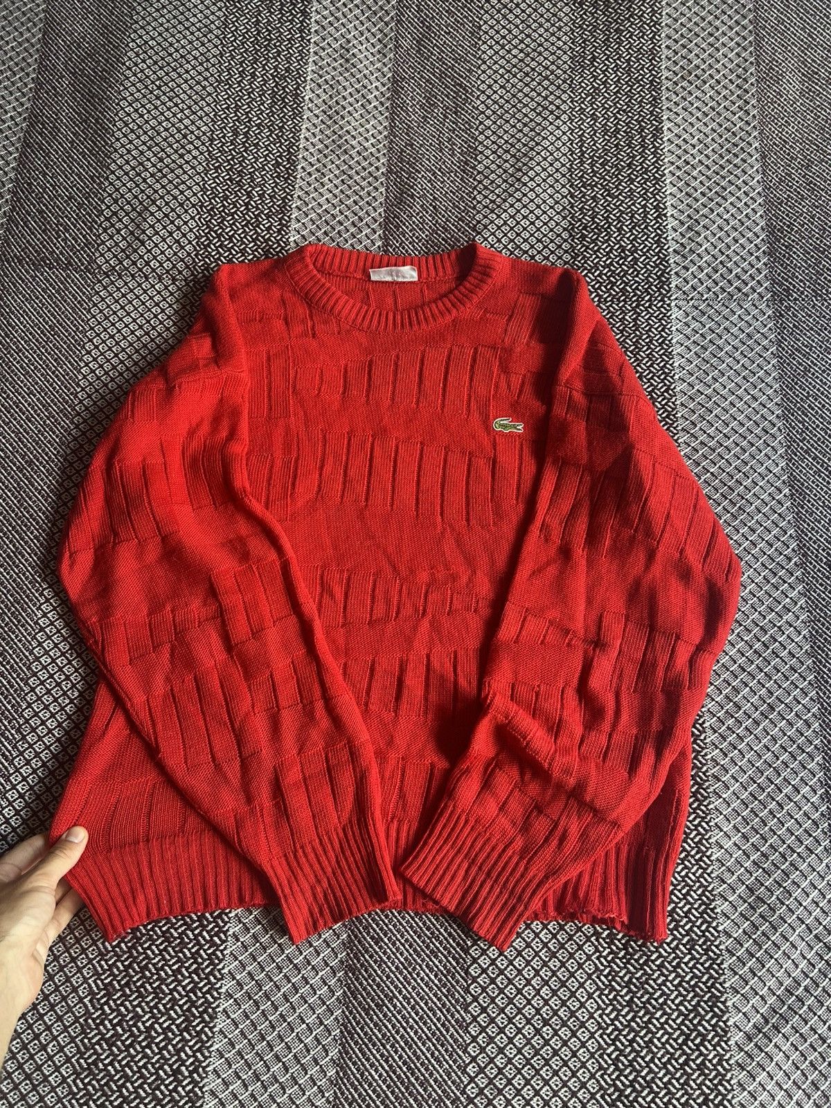 Lacoste Vintage Lacoste Chemise Sweater Unisex Red Size 5 Streetwear Size US L / EU 52-54 / 3 - 7 Thumbnail