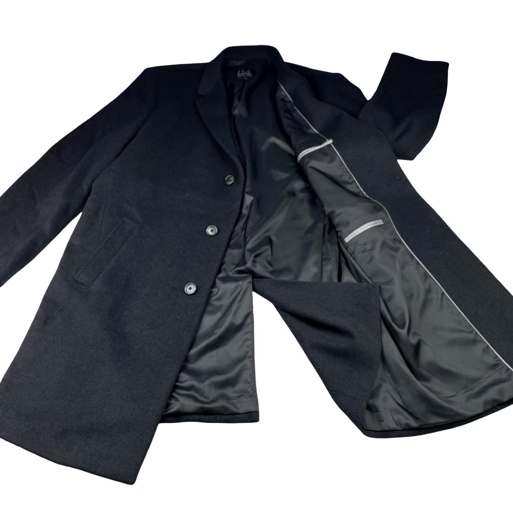 Jos. A. Bank Jos A Bank Men’s Wool Blend 3-Button Overcoat Gray 46R Size US S / EU 44-46 / 1 - 3 Thumbnail