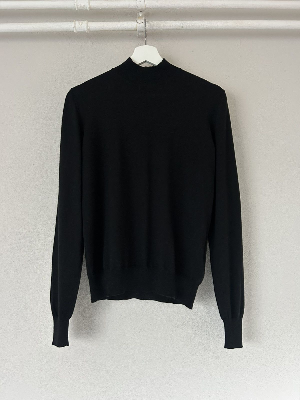 トップス PRADA BLACK WOOL MOCK NECK KNIT Black Wool Mock Turtleneck Sweater | PRADA