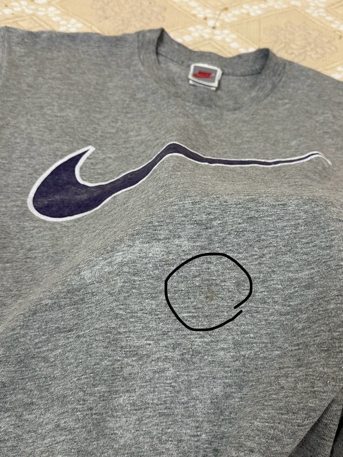 Nike 🔥 Vintage 80s Nike Big Logo Swoosh T Shirt USA 90s Stussy Size US M / EU 48-50 / 2 - 6 Thumbnail