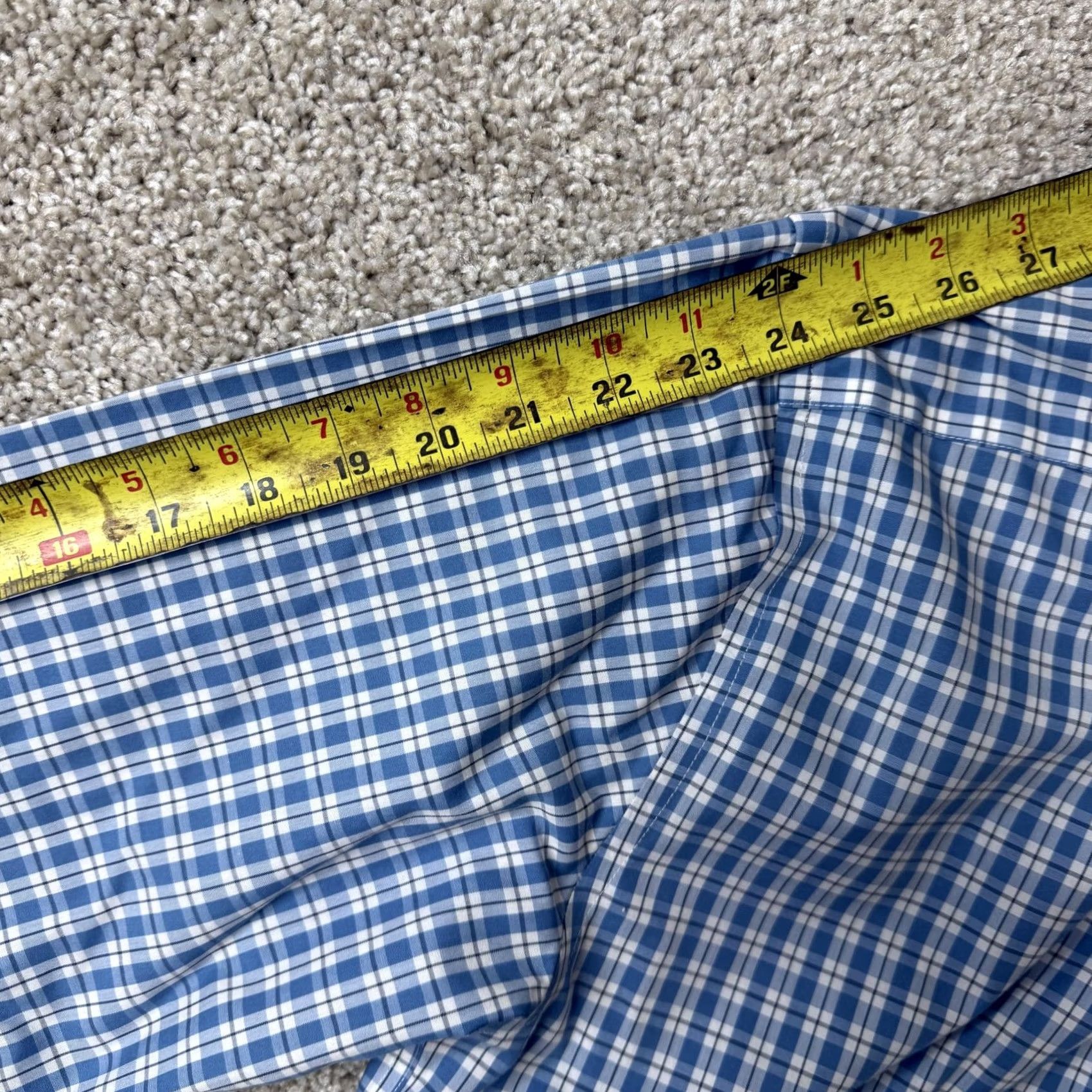 Vintage L.L. Bean Shirt Mens M Blue Check Long Sleeve Button-Up Wrinkle Free Casual Size US M / EU 48-50 / 2 - 7 Thumbnail