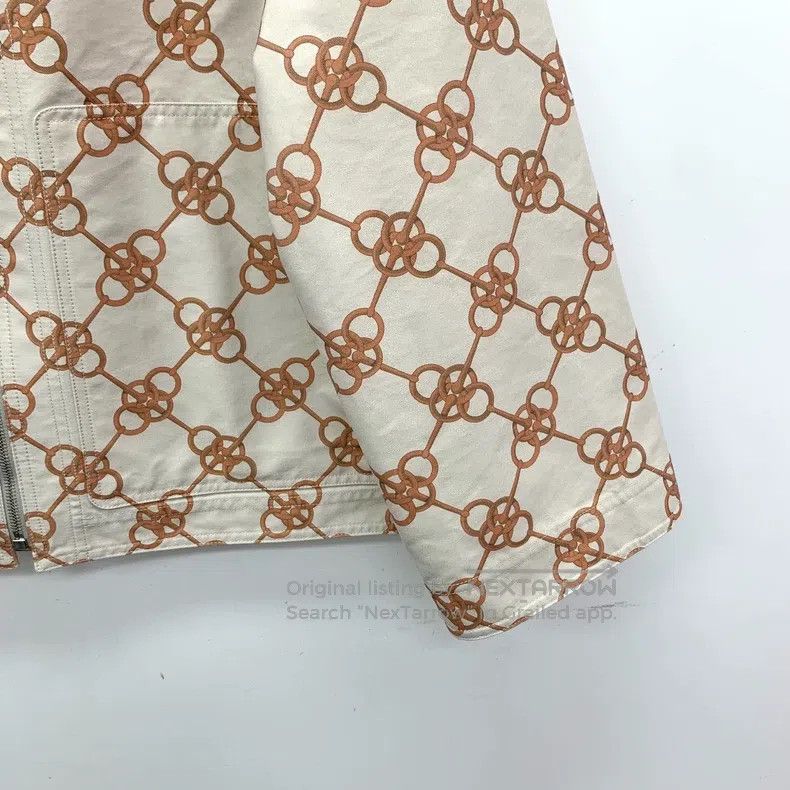 Hermes Hermes Beige Lock Buckle Chain Full Print Cotton Hooded Zi Size XS / US 0-2 / IT 36-38 - 4 Thumbnail