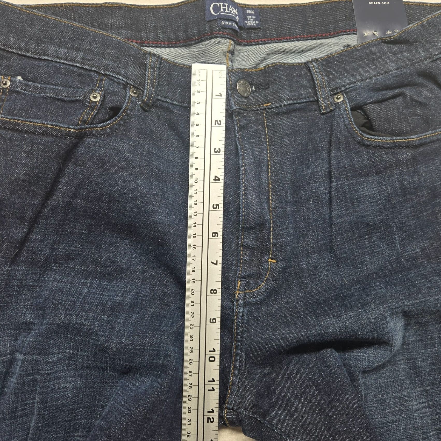 Chaps Chaps Jeans Dark Was Blue Jeans 38 x 32 Stretch Denim Retro 90s USA Pockets 5-Pocket Closure Button Zip Regular Mens Size US 38 / EU 54 - 6 Thumbnail