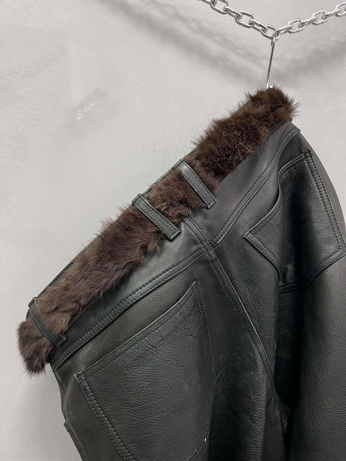 Hysteric Glamour × Vintage VINTAGE AVANT-GARDE GOTHIC LEATHER BELT RICK OWENS STYLE Size ONE SIZE - 8 Thumbnail