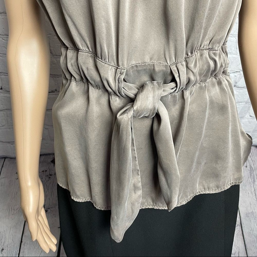 Other Jacob Silk Sleeveless Top Grey Brown Size S Size S / US 4 / IT 40 - 3 Thumbnail