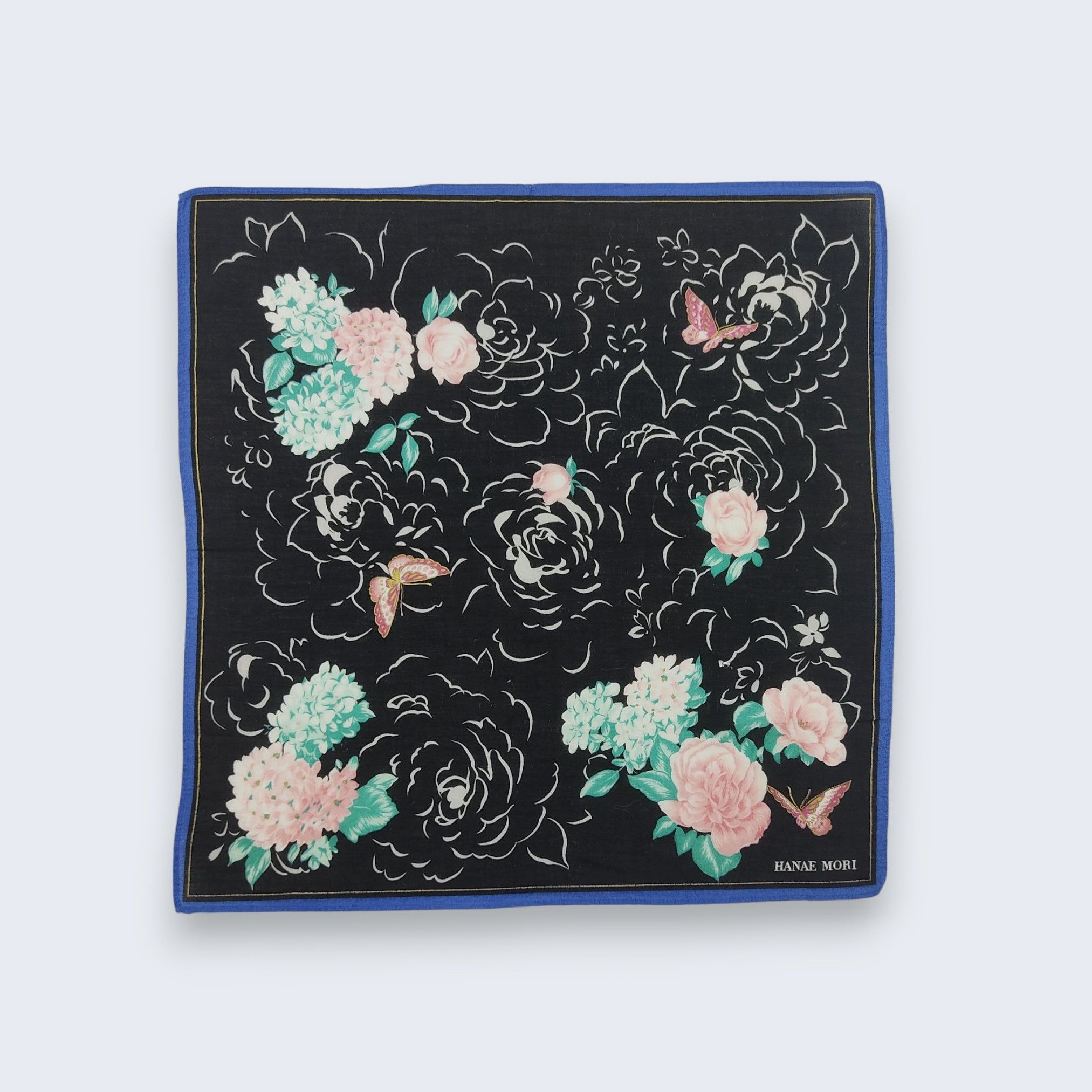 Hanae Mori Vintage Hanae Mori Handkerchief Neckerchief Bandana H086M Size ONE SIZE - 2 Thumbnail
